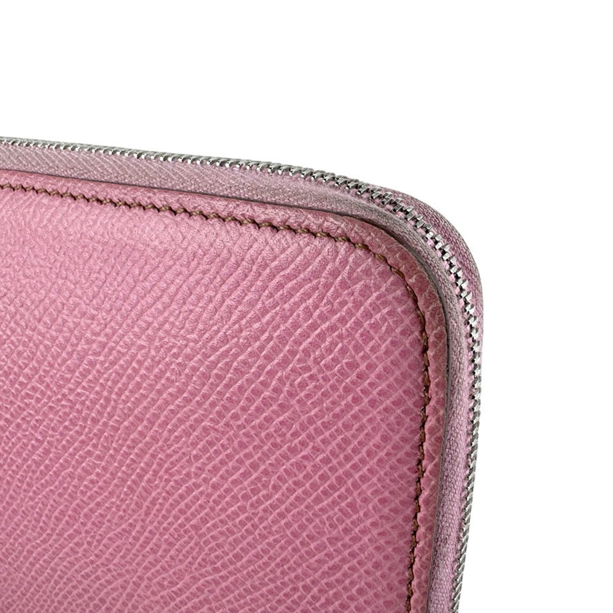 Hermes Pink Epsom Leather Long Wallet (Bi-Fold) (Pre-Owned)
