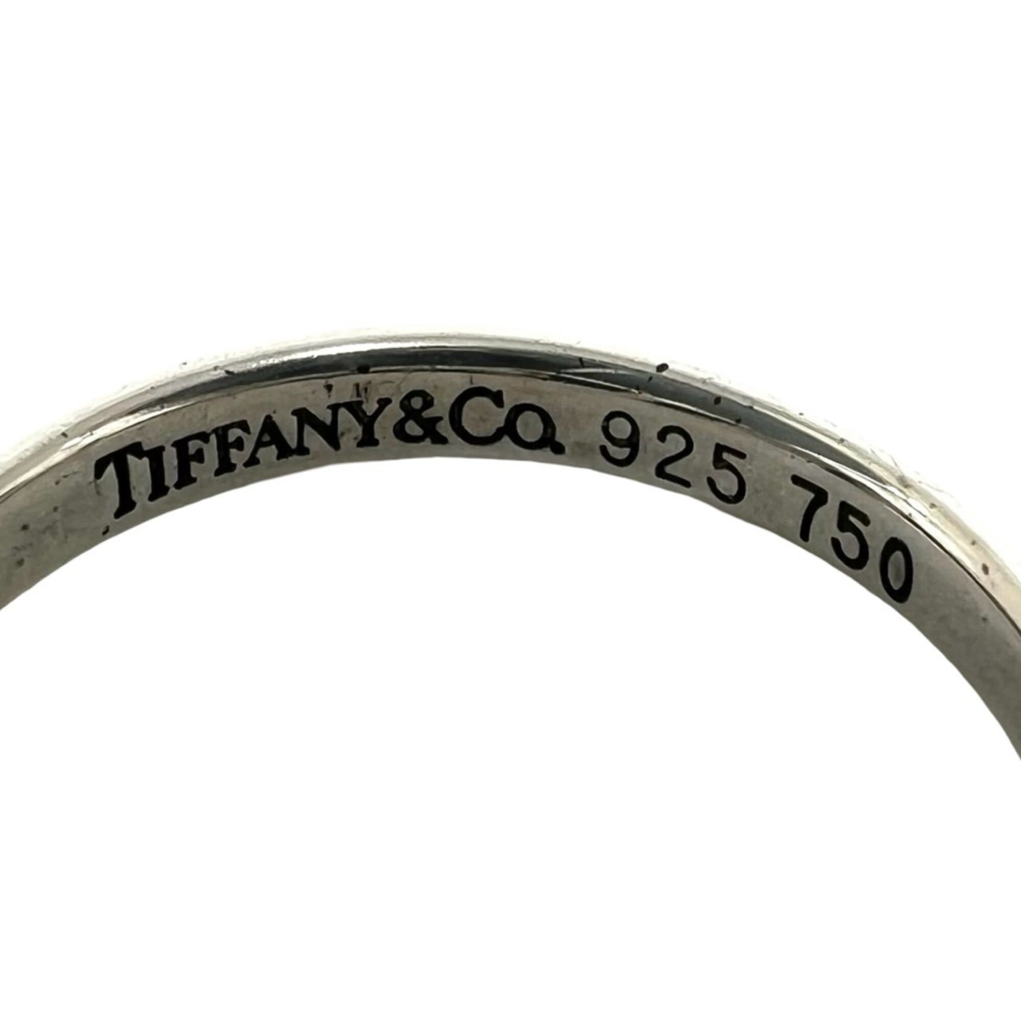 Tiffany Gold Silver Yellow Gold (18K) Silver 925 Band Ring (Pre-Owned)