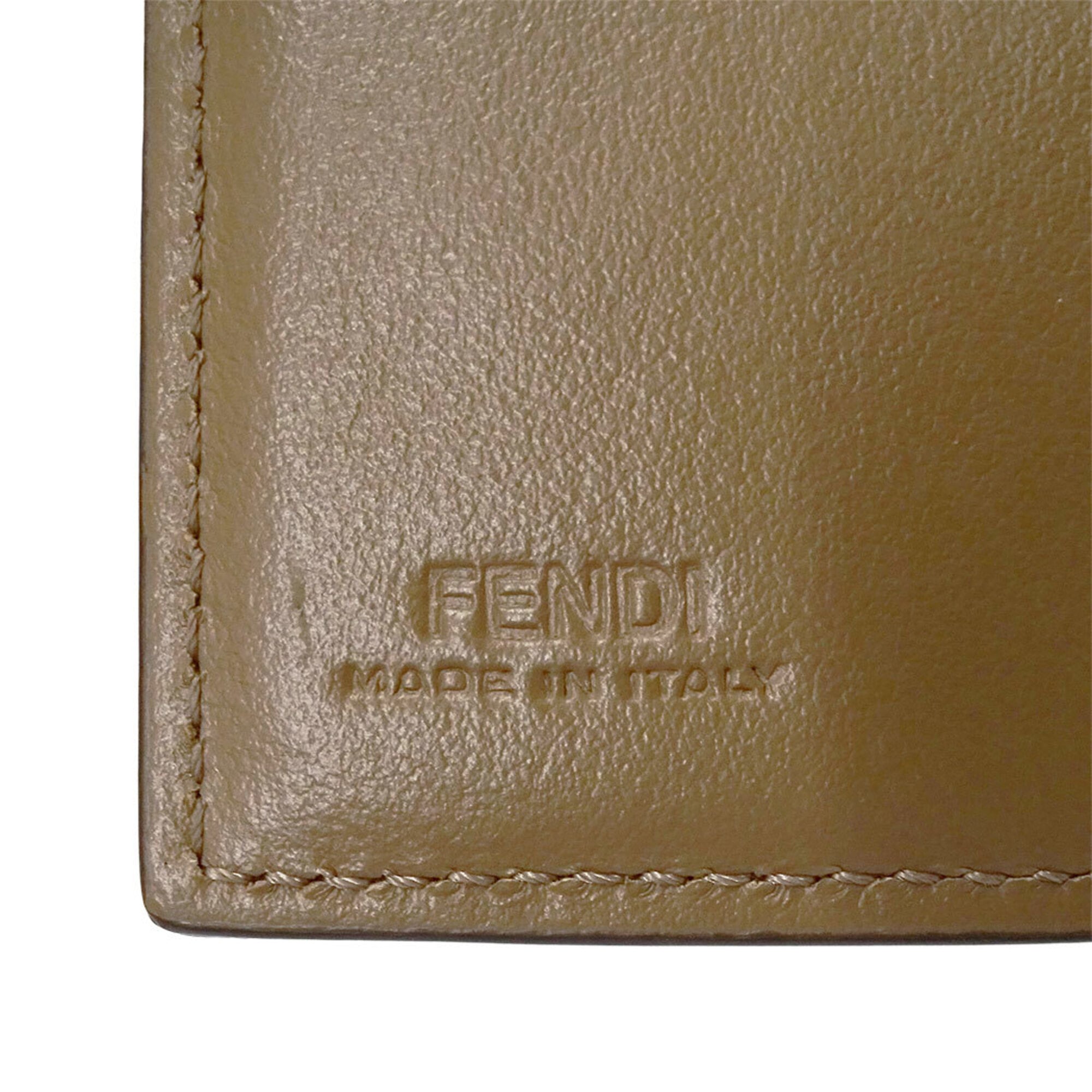 Fendi Brown Canvas Wallet (Tri-Fold) (Pre-Owned)