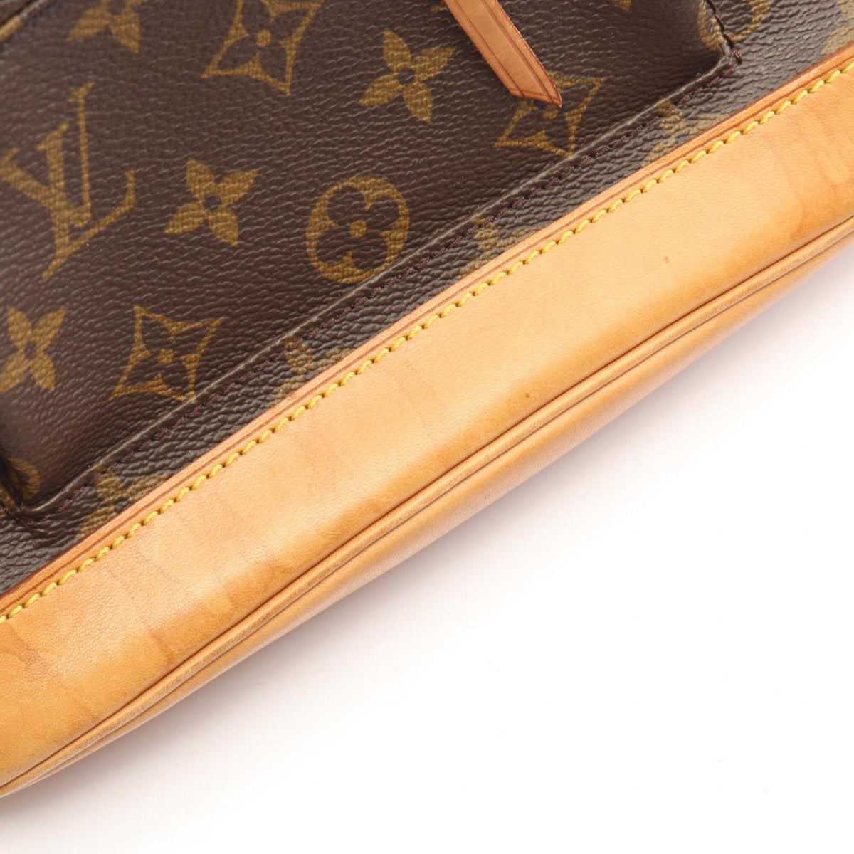 Louis Vuitton Brown Monogram Coated Canvas Leather Backpack (Pre-Owned)