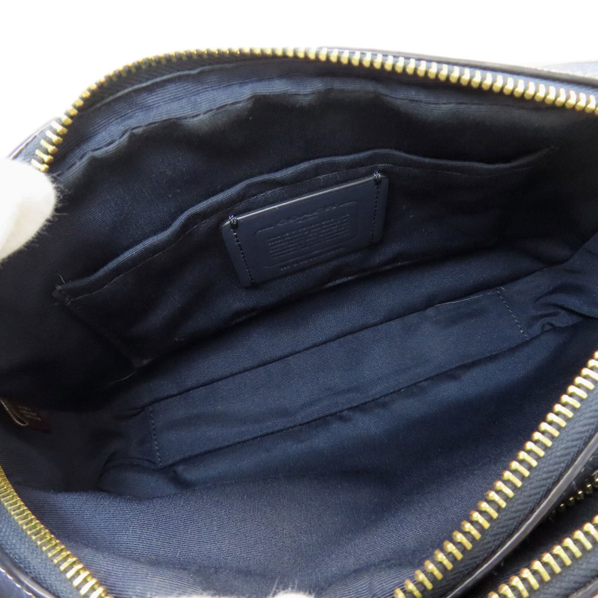 Coach Navy Denim Shoulder Bag (Pre-Owned)