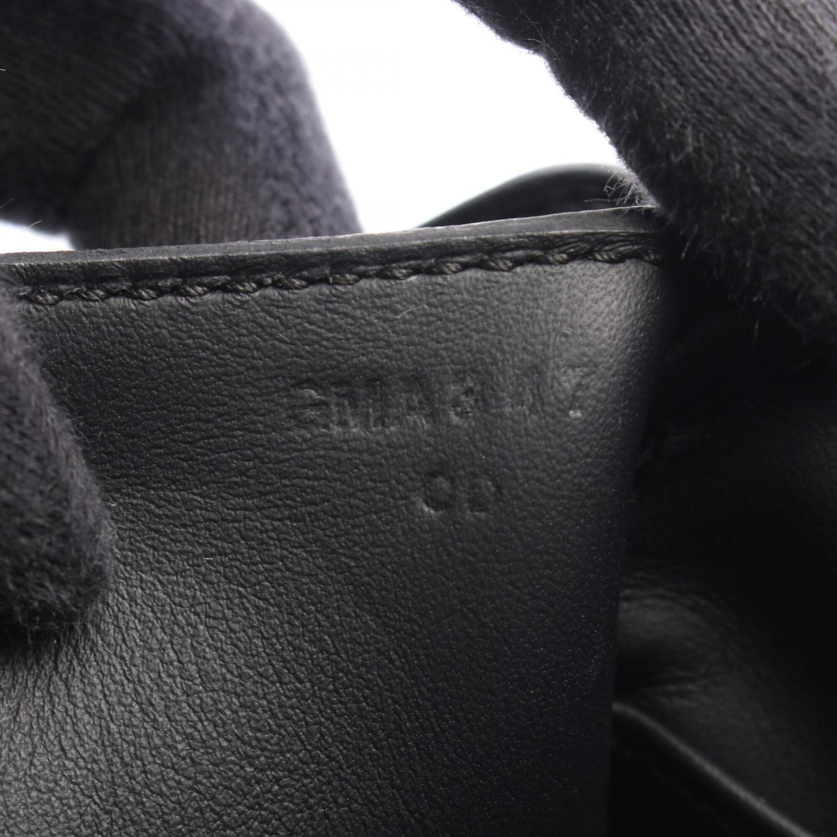 Hermes Black Taurillon Clemence Leather Handbag Shoulder Bag (Pre-Owned)