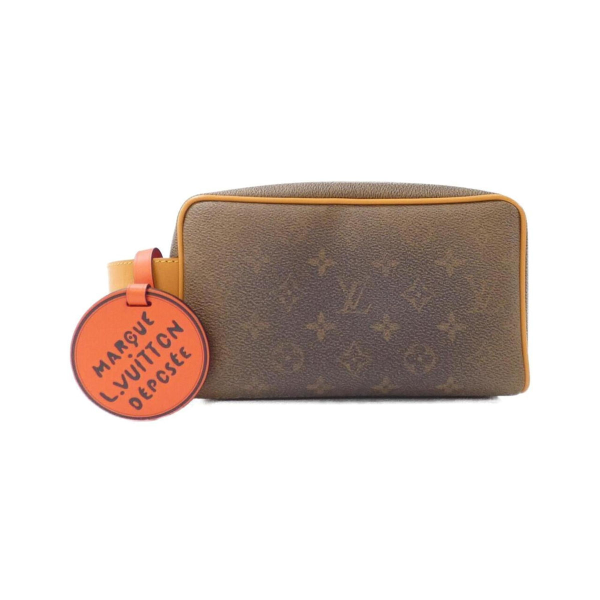 Louis Vuitton Marron Coated Canvas Pouch (Pre-Owned)