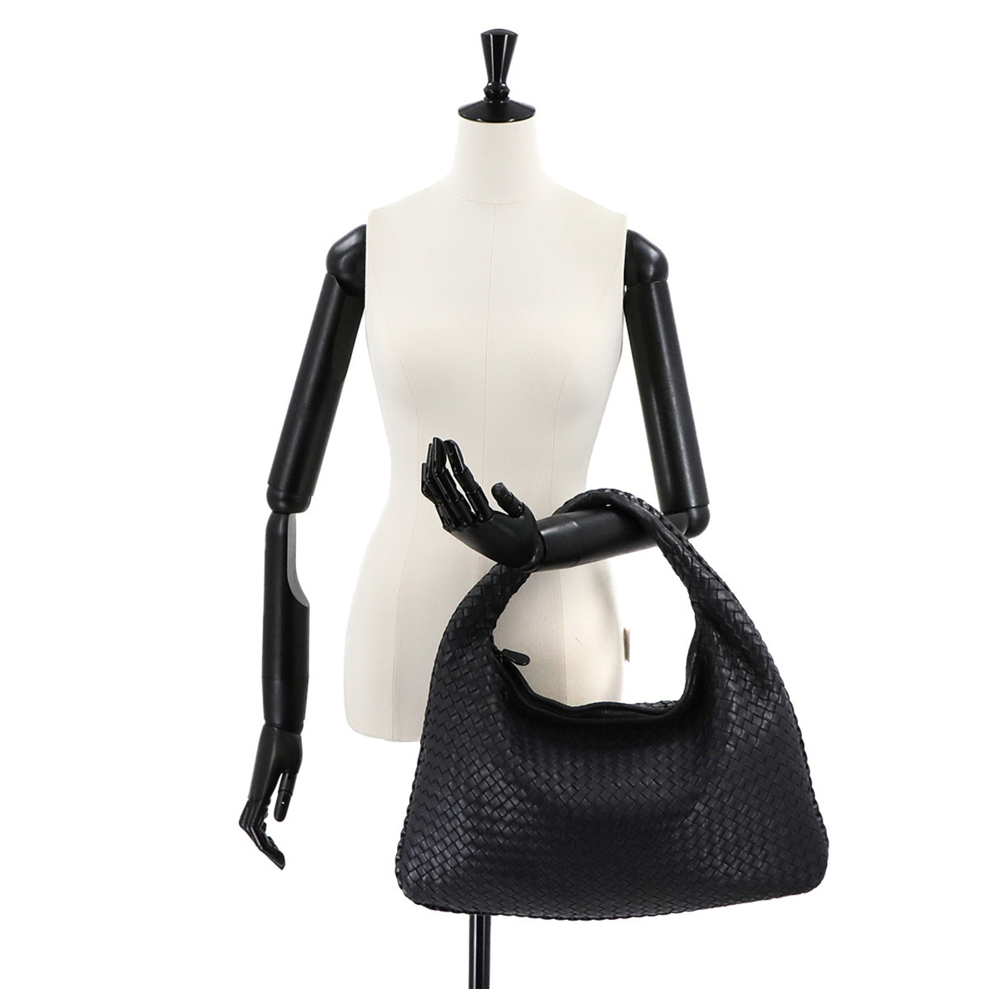 Bottega Veneta Navy Leather Shoulder Bag (Pre-Owned)