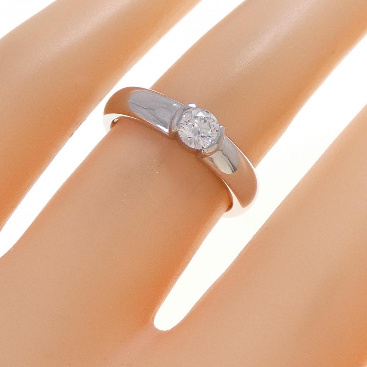 Tiffany Platinum Platinum 950 Band Ring (Pre-Owned)