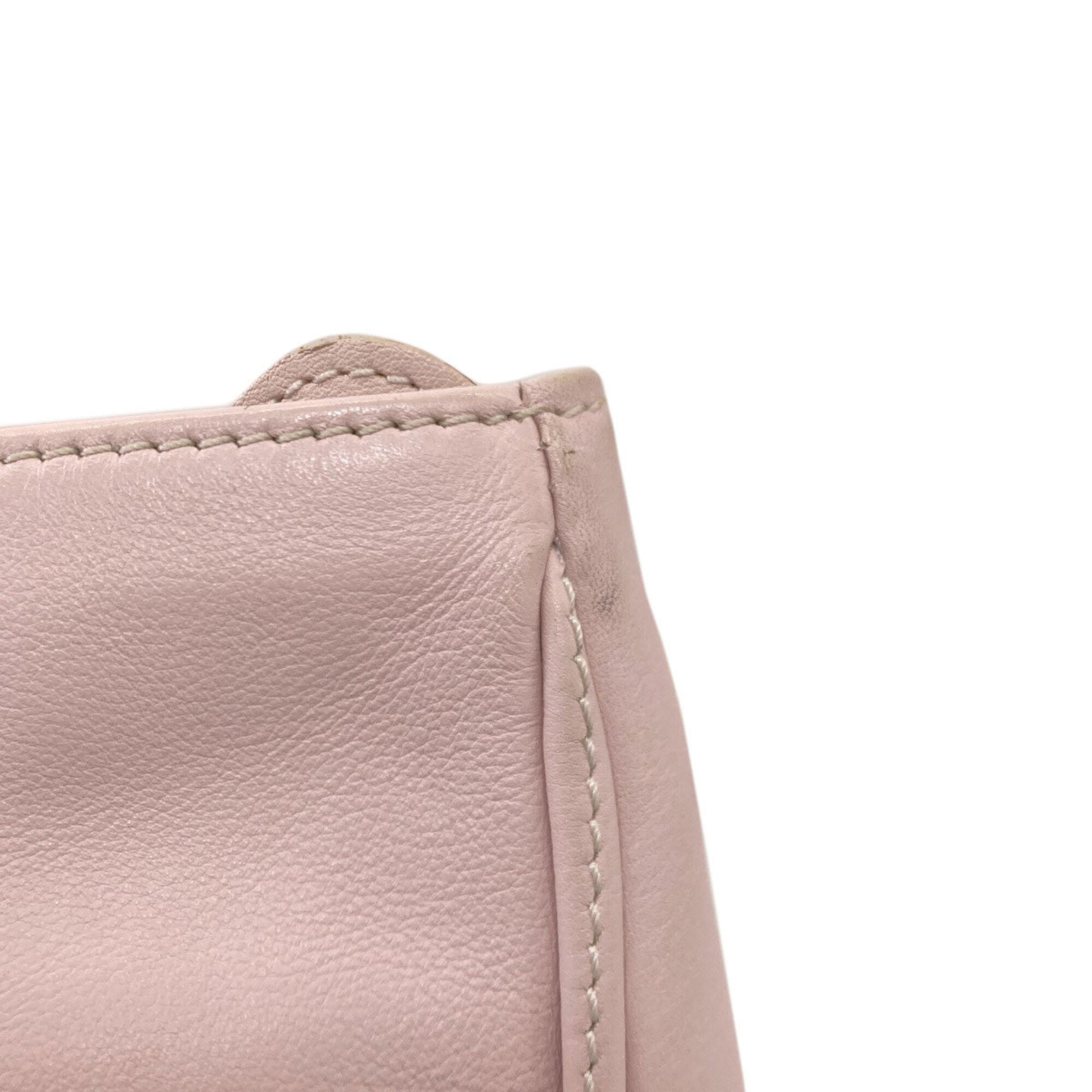 Longchamp Pink Leather Handbag (Pre-Owned)