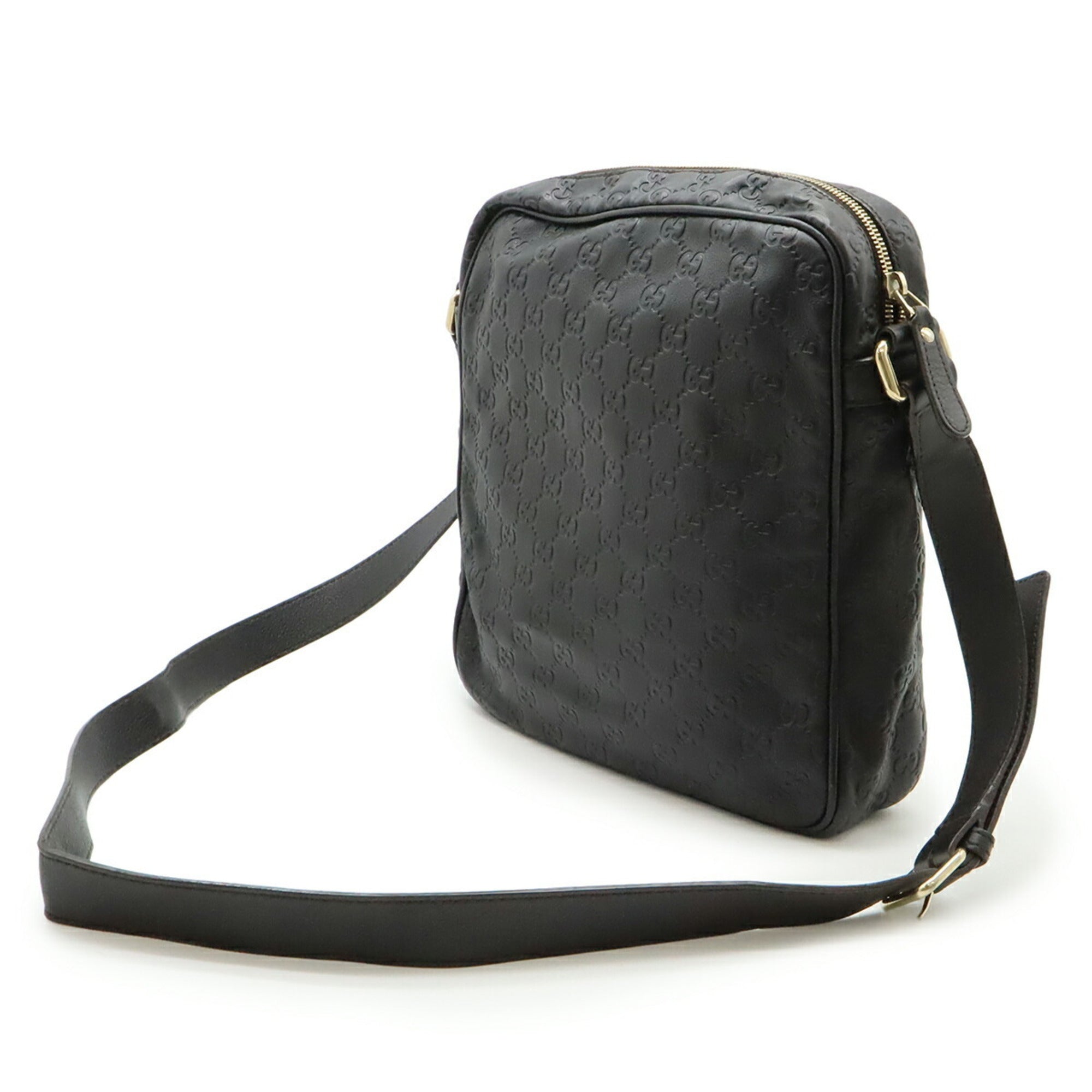 Gucci Brown Dark Brown Leather Shoulder Bag (Pre-Owned)