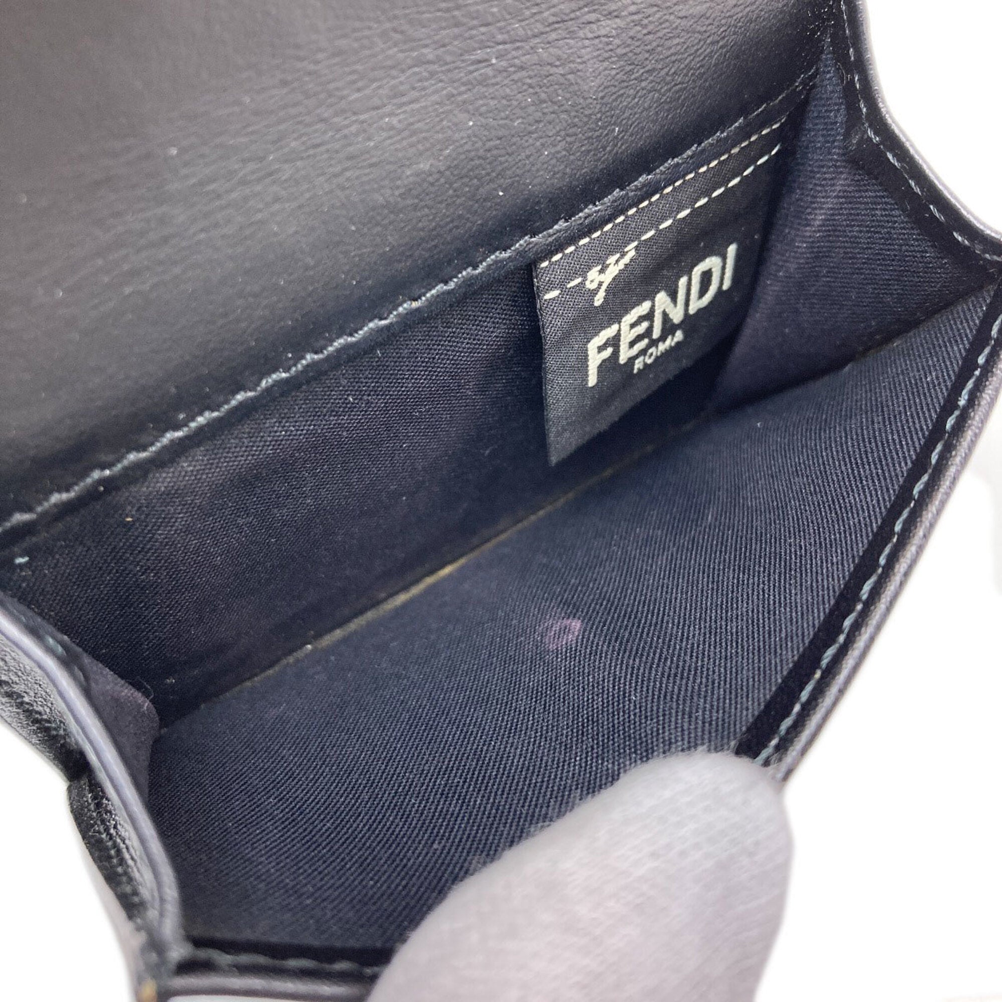 Fendi Black Leather Wallet (Bi-Fold) (Pre-Owned)