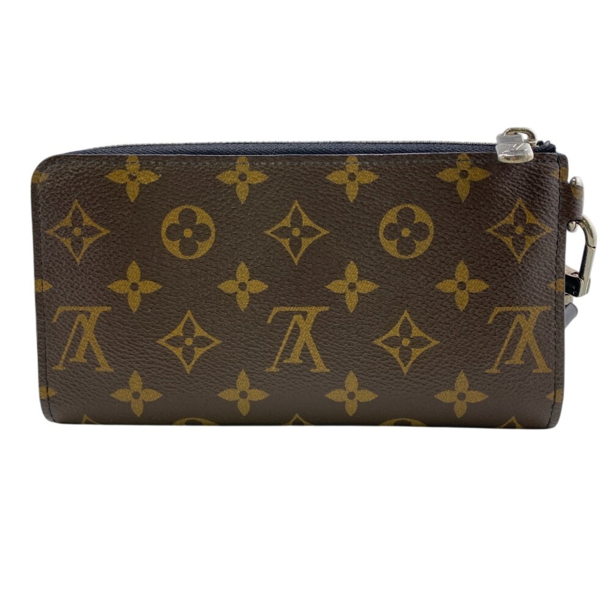 Louis Vuitton Brown Monogram Leather Long Wallet (Bi-Fold) (Pre-Owned)