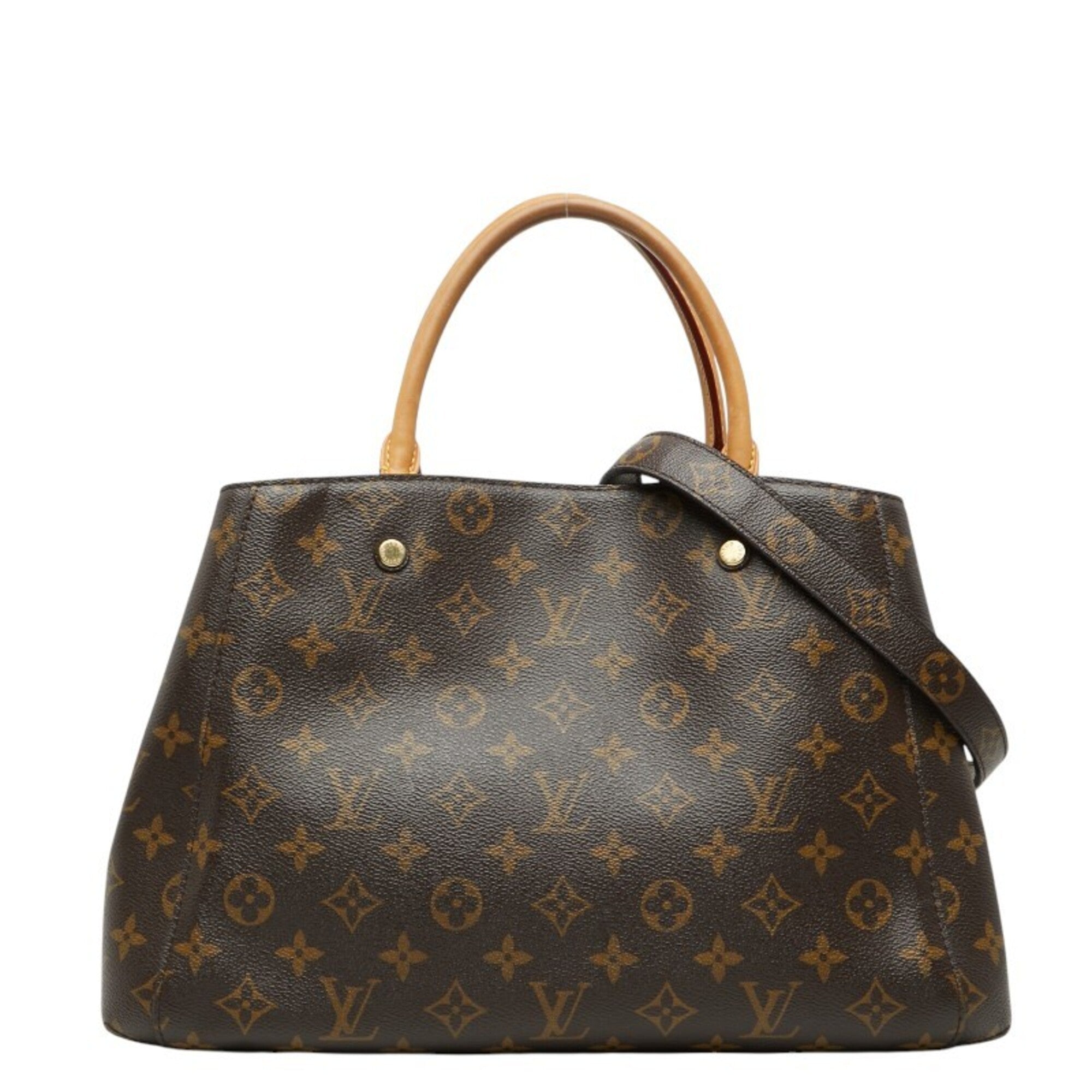 Louis Vuitton Brown Pvc Leather Handbag Shoulder Bag (Pre-Owned)