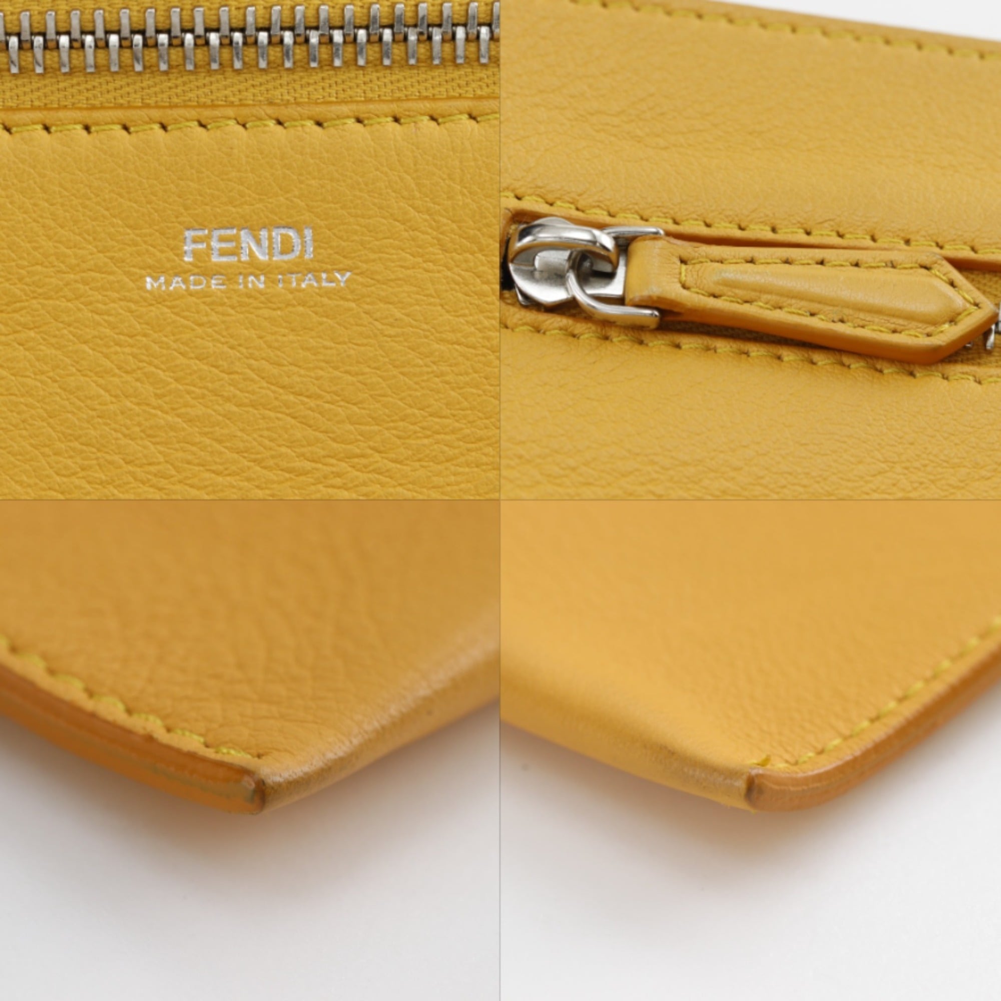 Fendi Navy Leather Handbag (Pre-Owned)