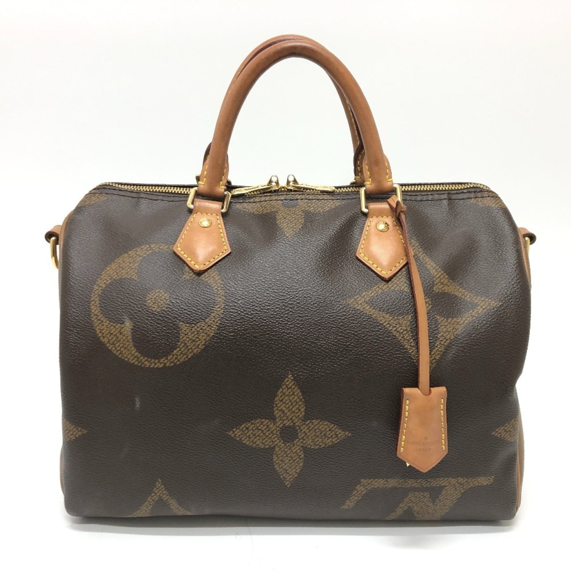 Louis Vuitton Brown Galle Monogram Monogram Boston Bag Handbag (Pre-Owned)