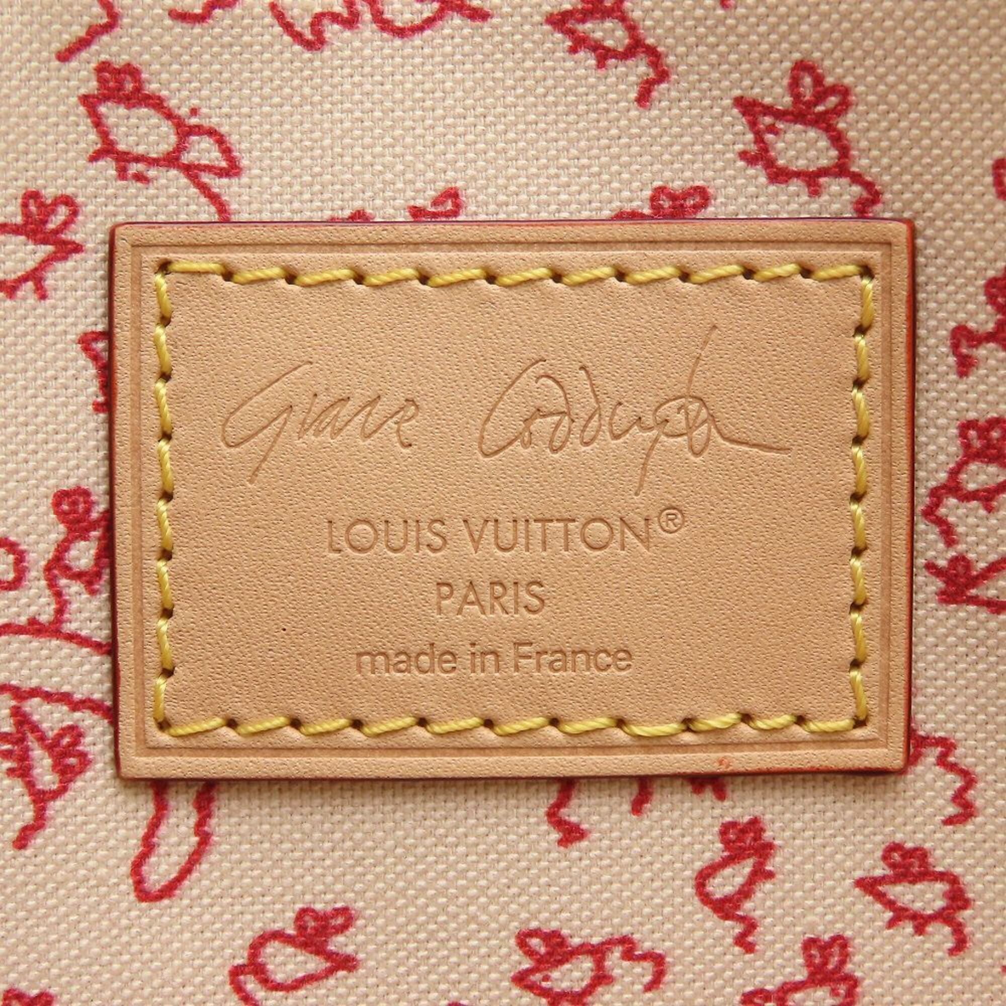 Louis Vuitton Beige Coated Canvas Handbag (Pre-Owned)