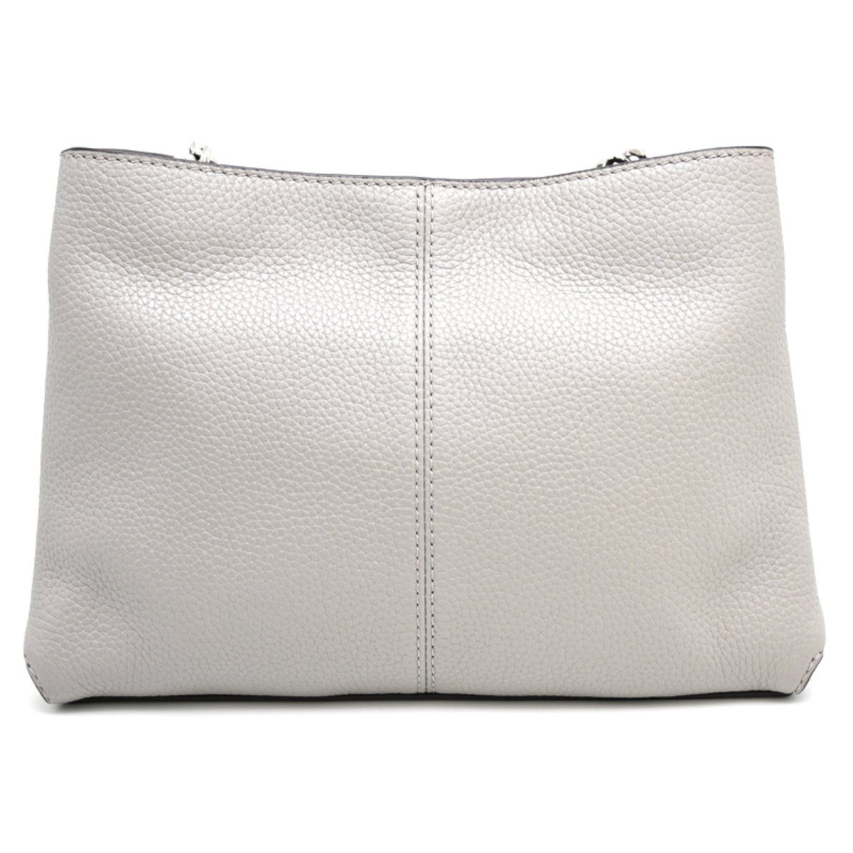 Michael Kors Gray Leather Shoulder Bag (Pre-Owned)