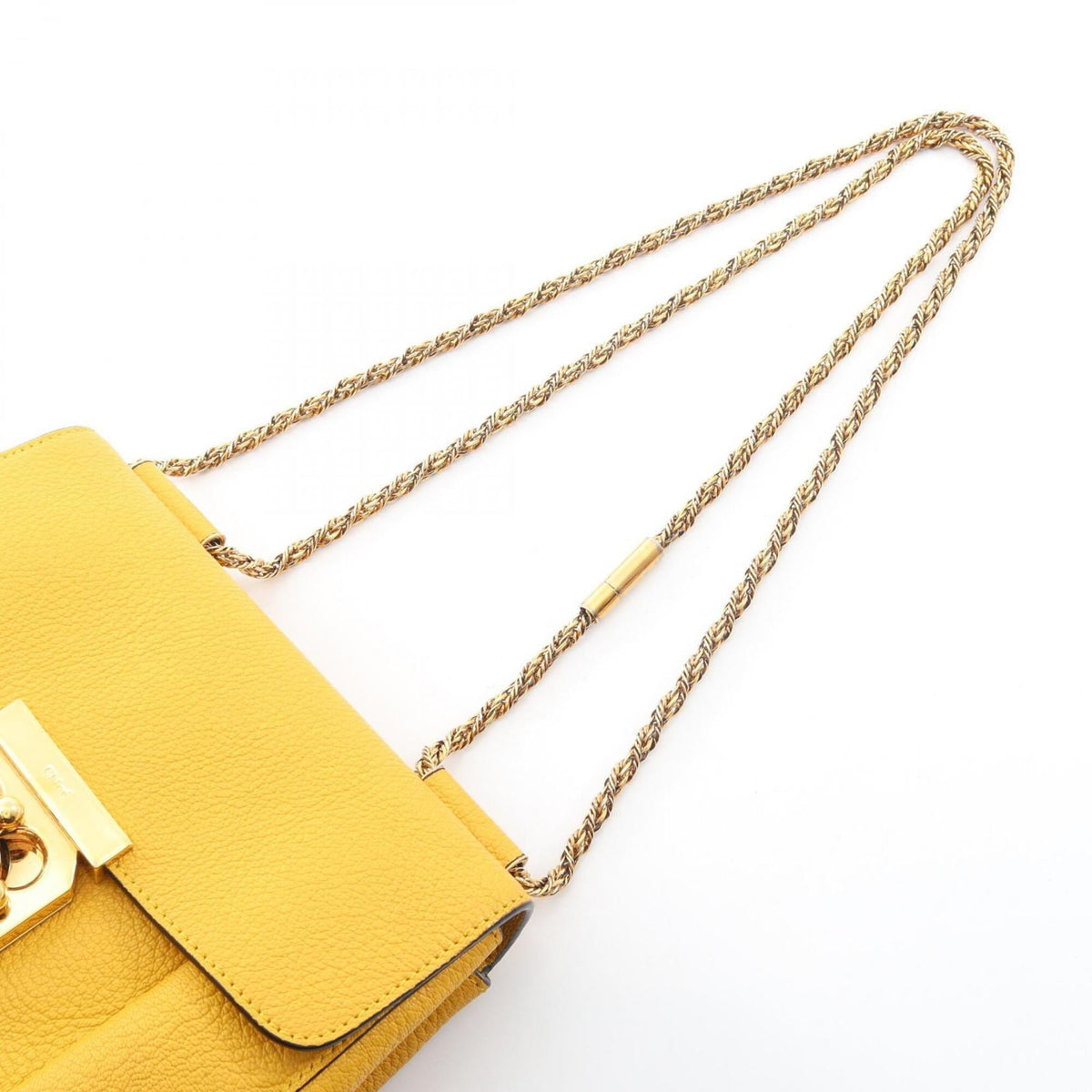 Chloé Yellow Leather Handbag Shoulder Bag (Pre-Owned)