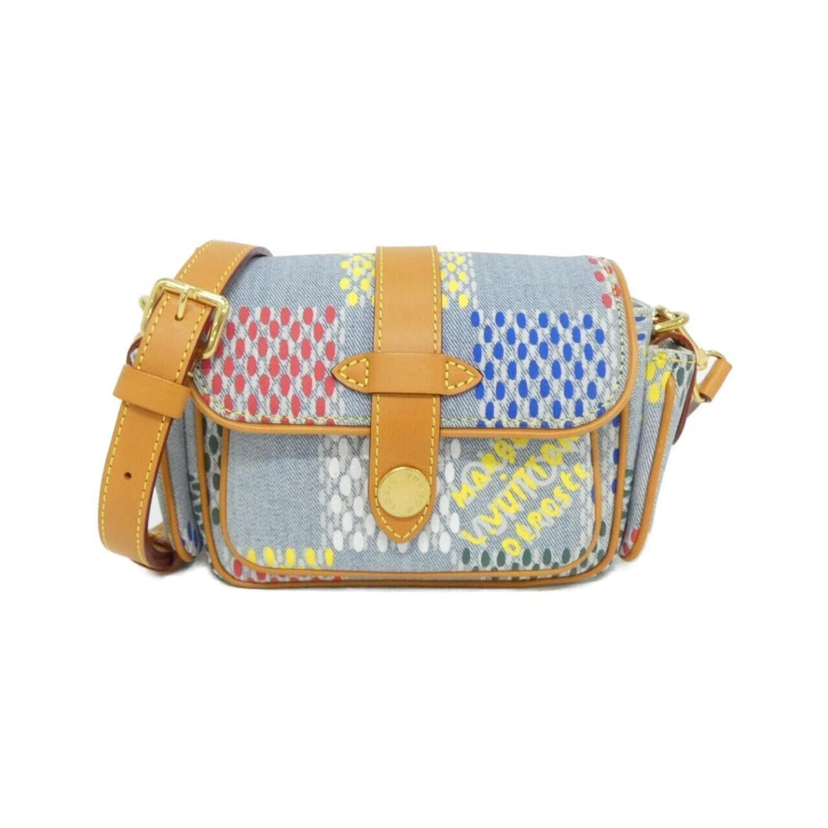 Louis Vuitton Multi-Color Denim Shoulder Bag (Pre-Owned)