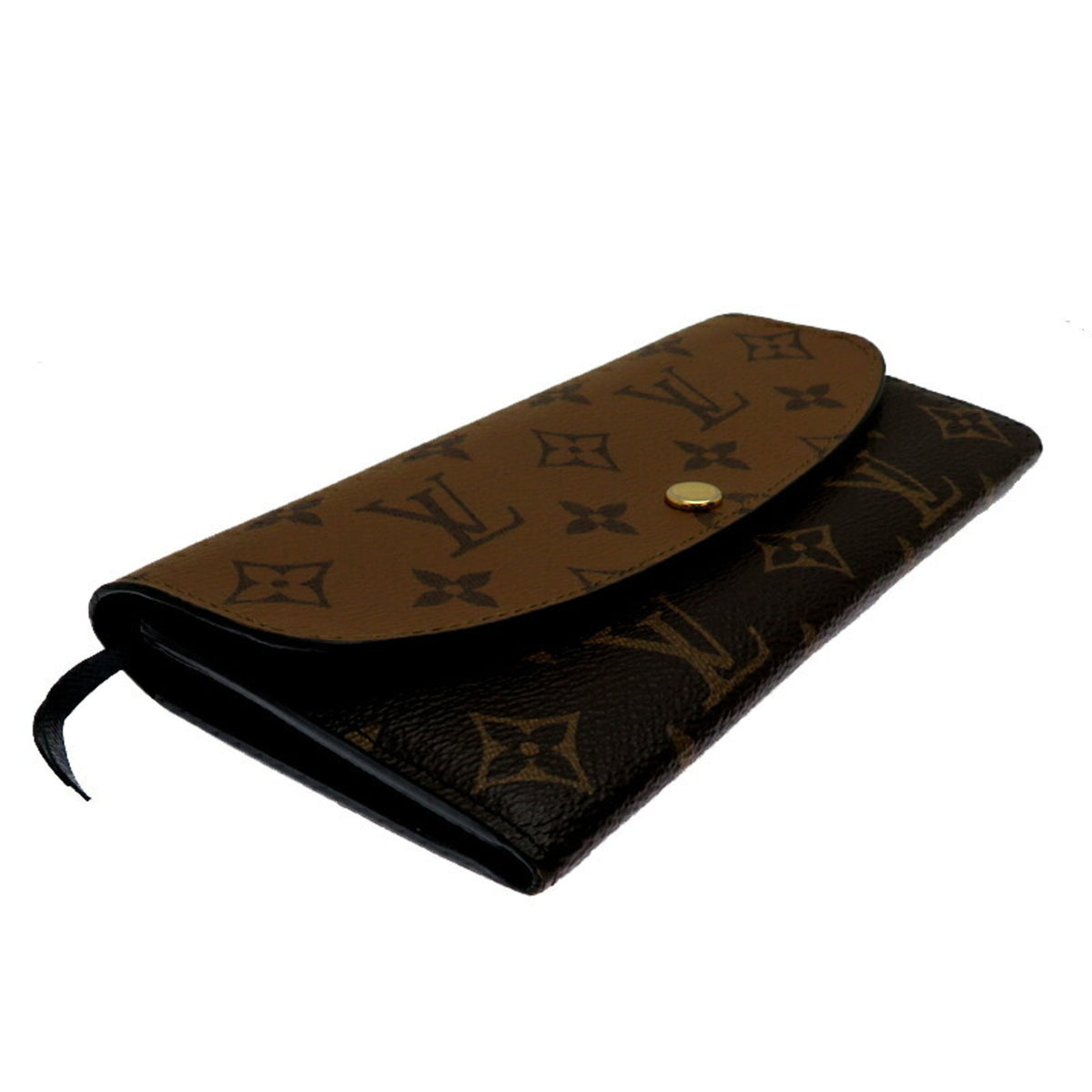 Louis Vuitton Brown Monogram Reverse Long Wallet (Tri-Fold) (Pre-Owned)