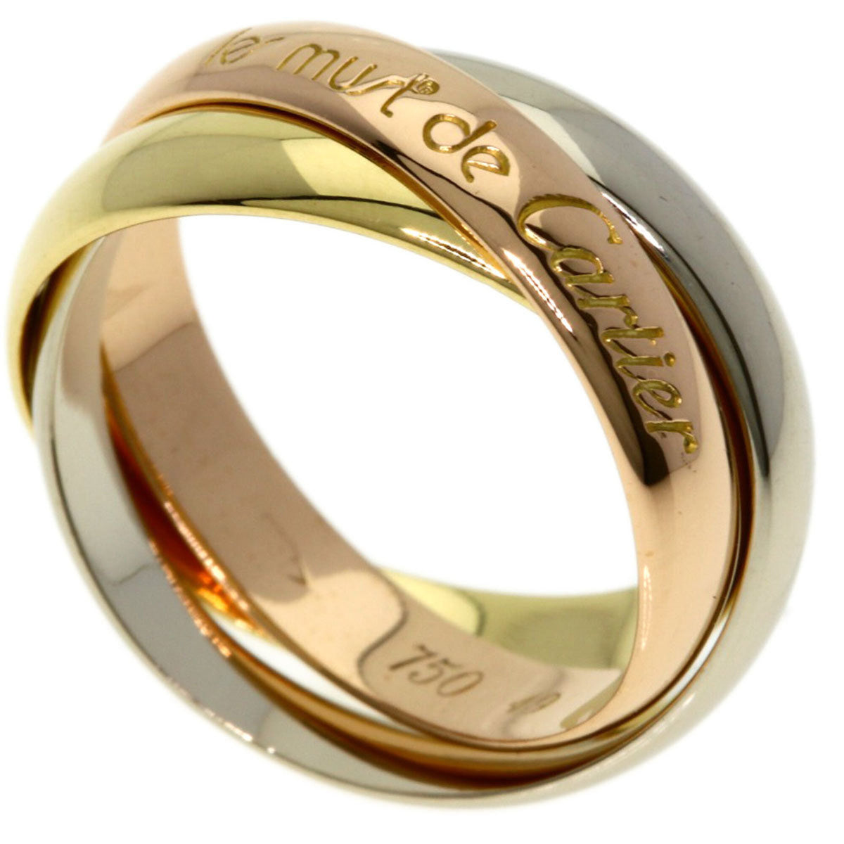 Cartier Trinity Yellow Gold (18K) Pink Gold (18K) White Gold (18K) Band Ring (Pre-Owned)