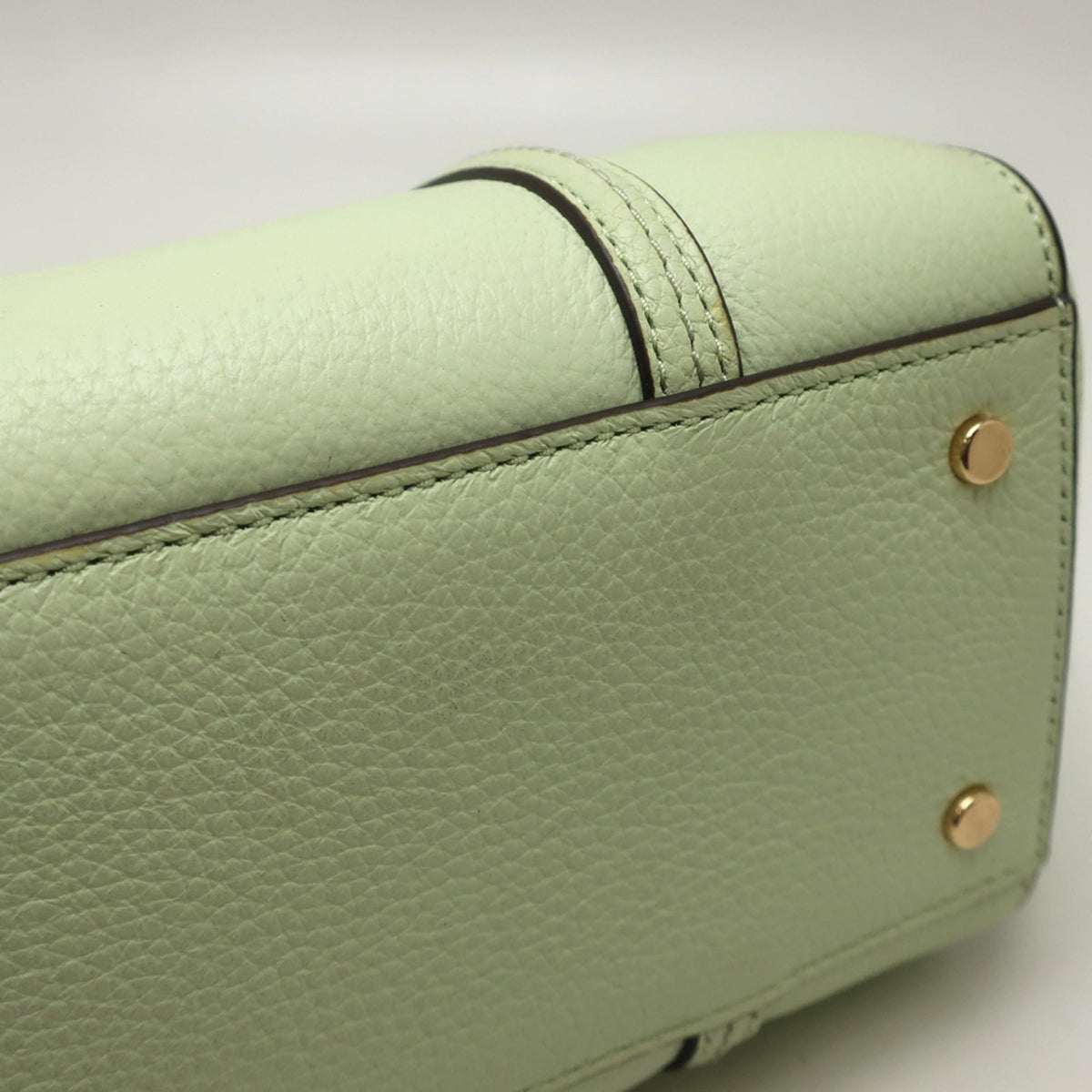 Tory Burch Green Leather Boston Bag (Pre-Owned)