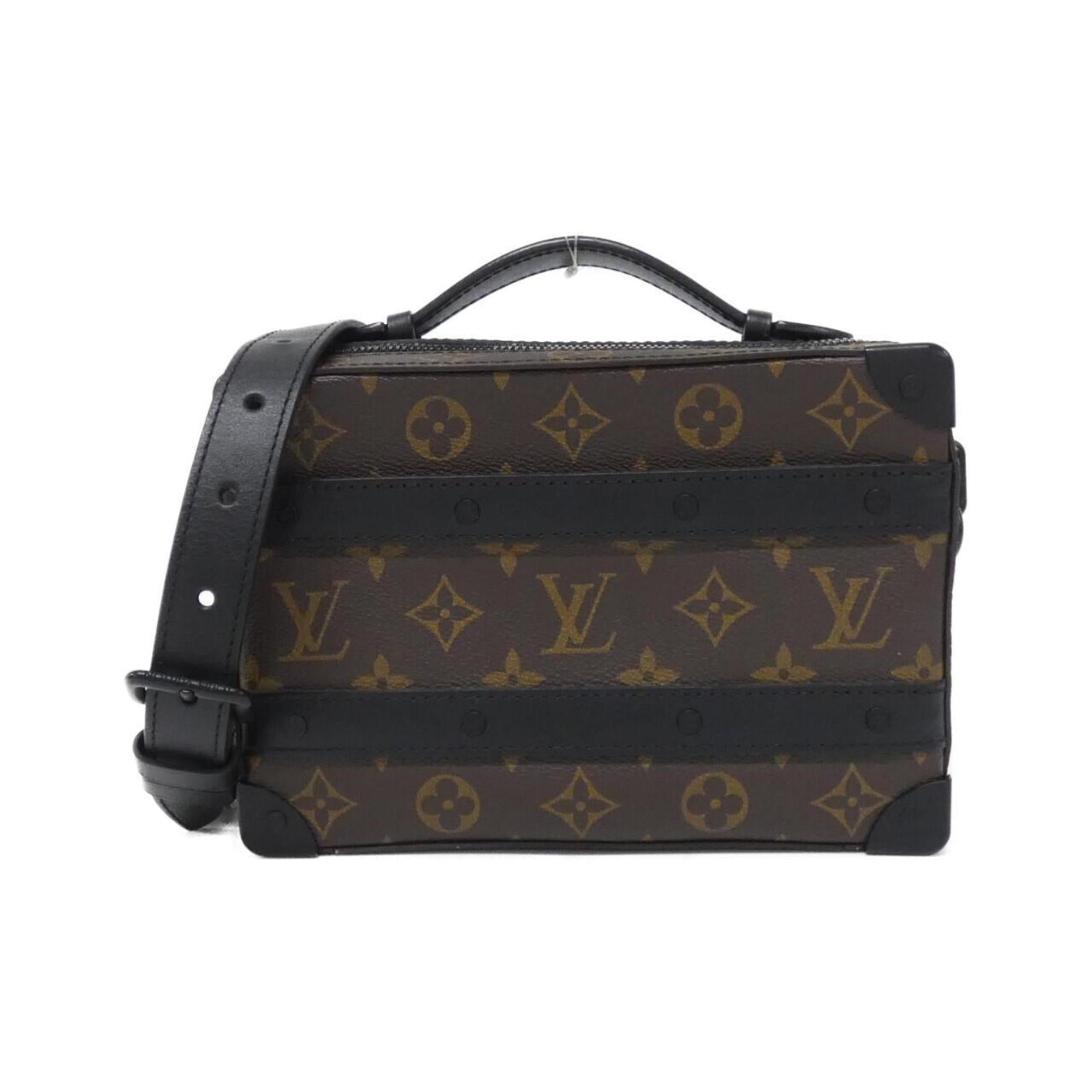 Louis Vuitton Black Marron Coated Canvas Shoulder Bag (Pre-Owned)