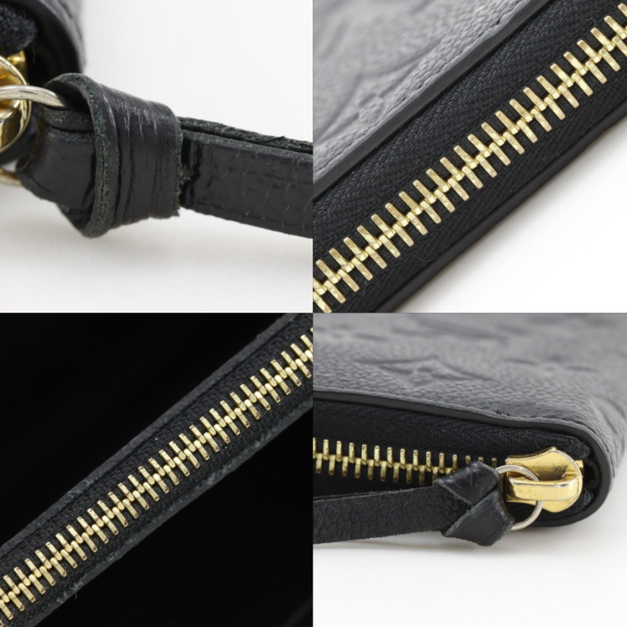 Louis Vuitton Monogram Empreinte Black Noir Monogram Empreinte Long Wallet (Bi-Fold) (Pre-Owned)