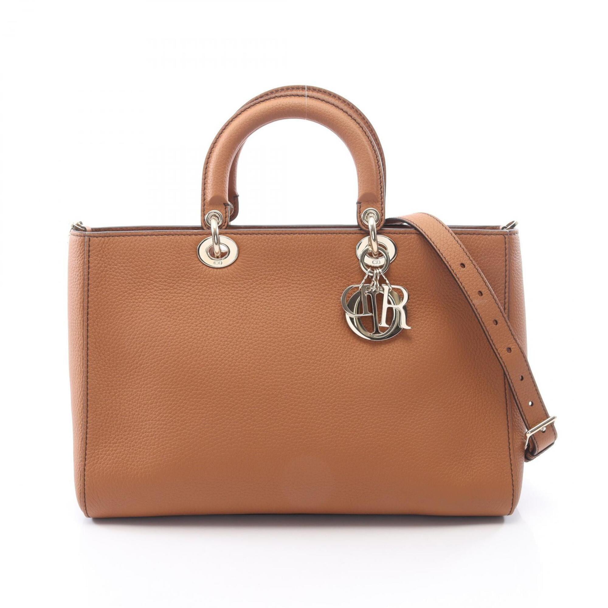 Christian Dior Brown Leather Handbag (Pre-Owned)