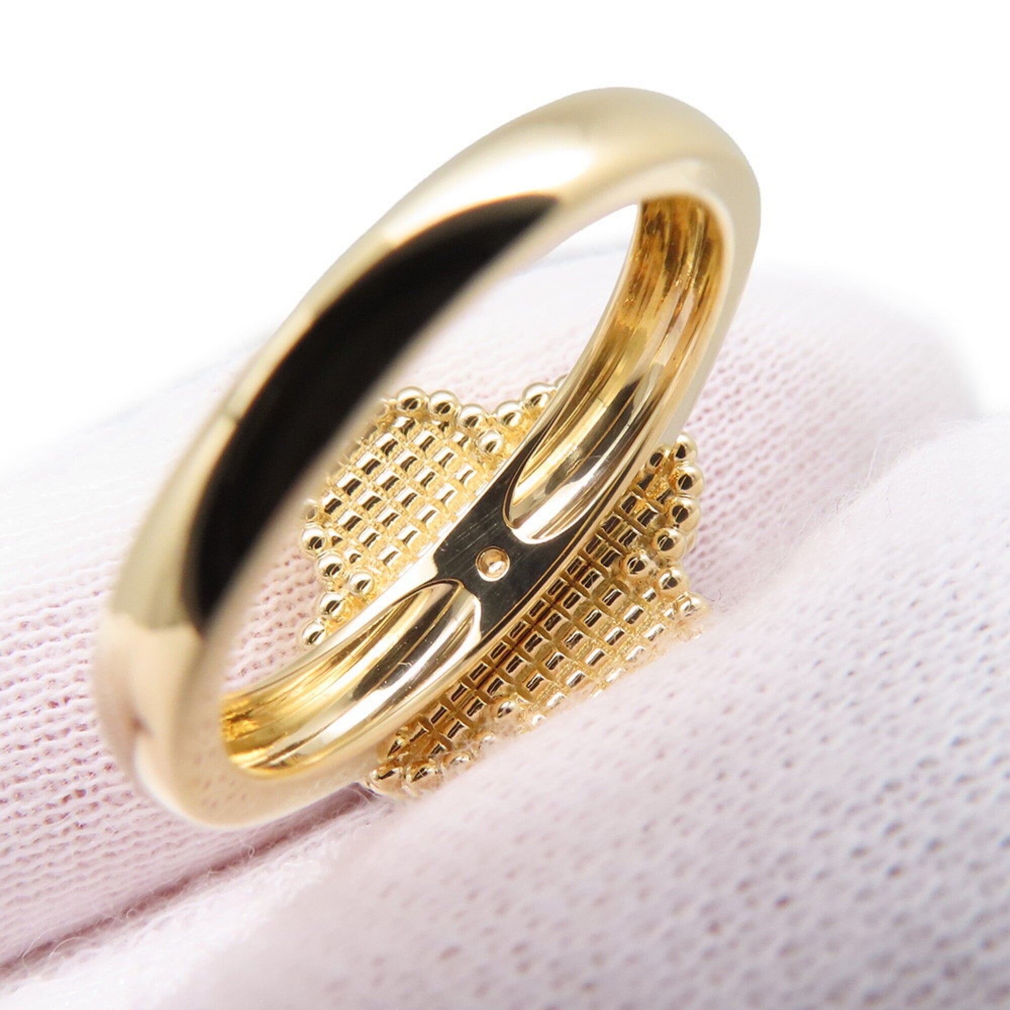 Carnelian Yellow Gold (18K) Band Ring (Pre-Owned)