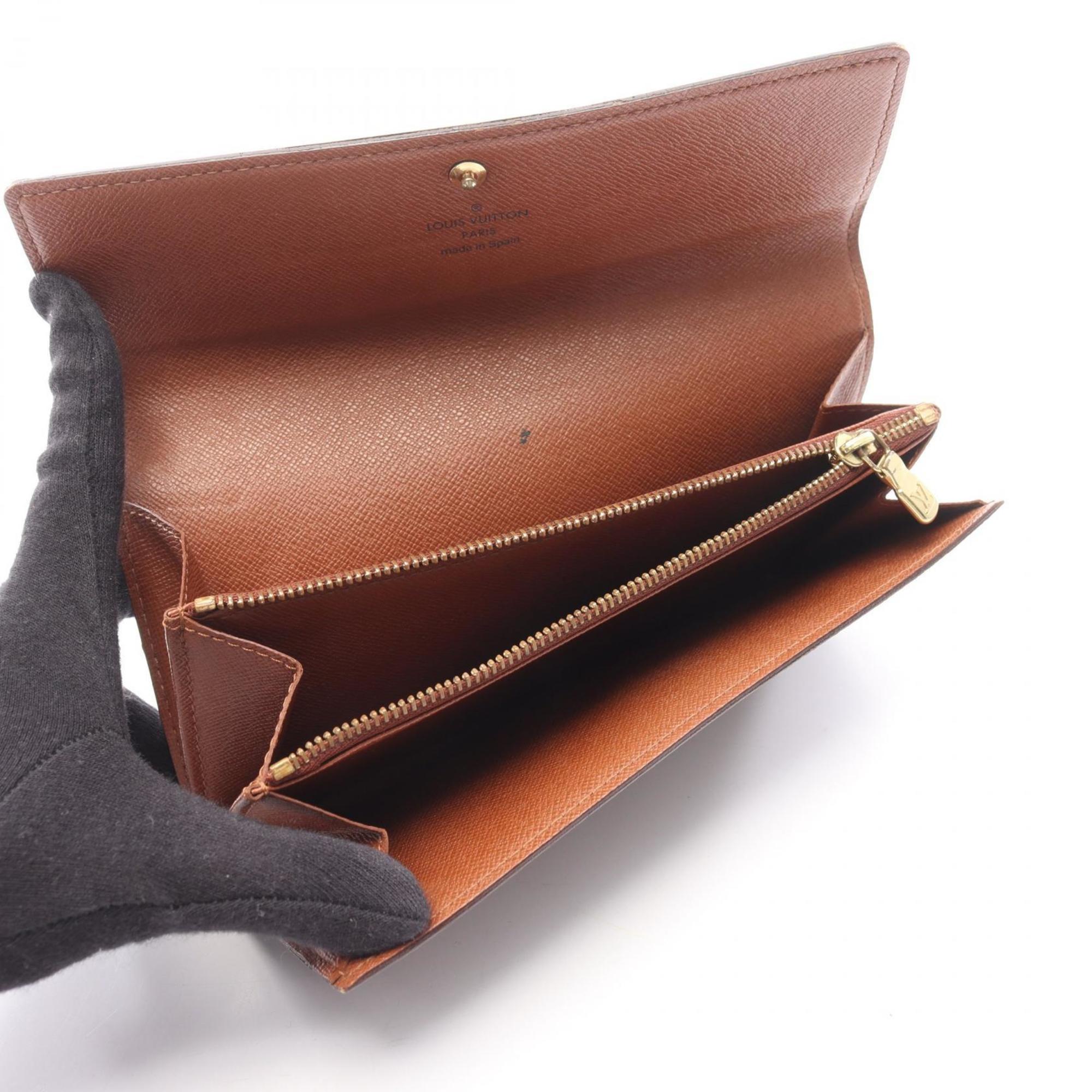 Louis Vuitton Brown Monogram Pvc Leather Long Wallet (Bi-Fold) (Pre-Owned)