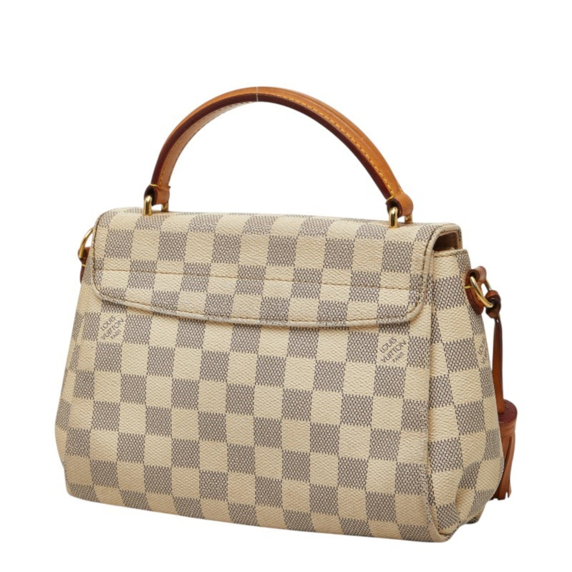Louis Vuitton White Pvc Leather Handbag Shoulder Bag (Pre-Owned)