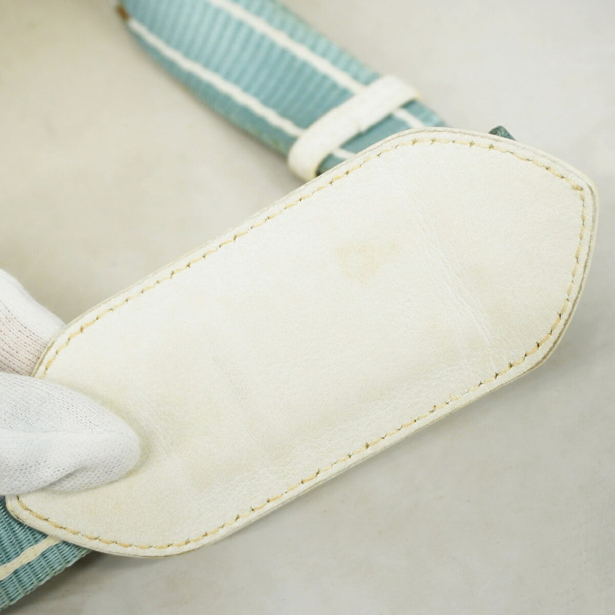 Christian Dior Ivory Canvas Shoulder Bag (Pre-Owned)