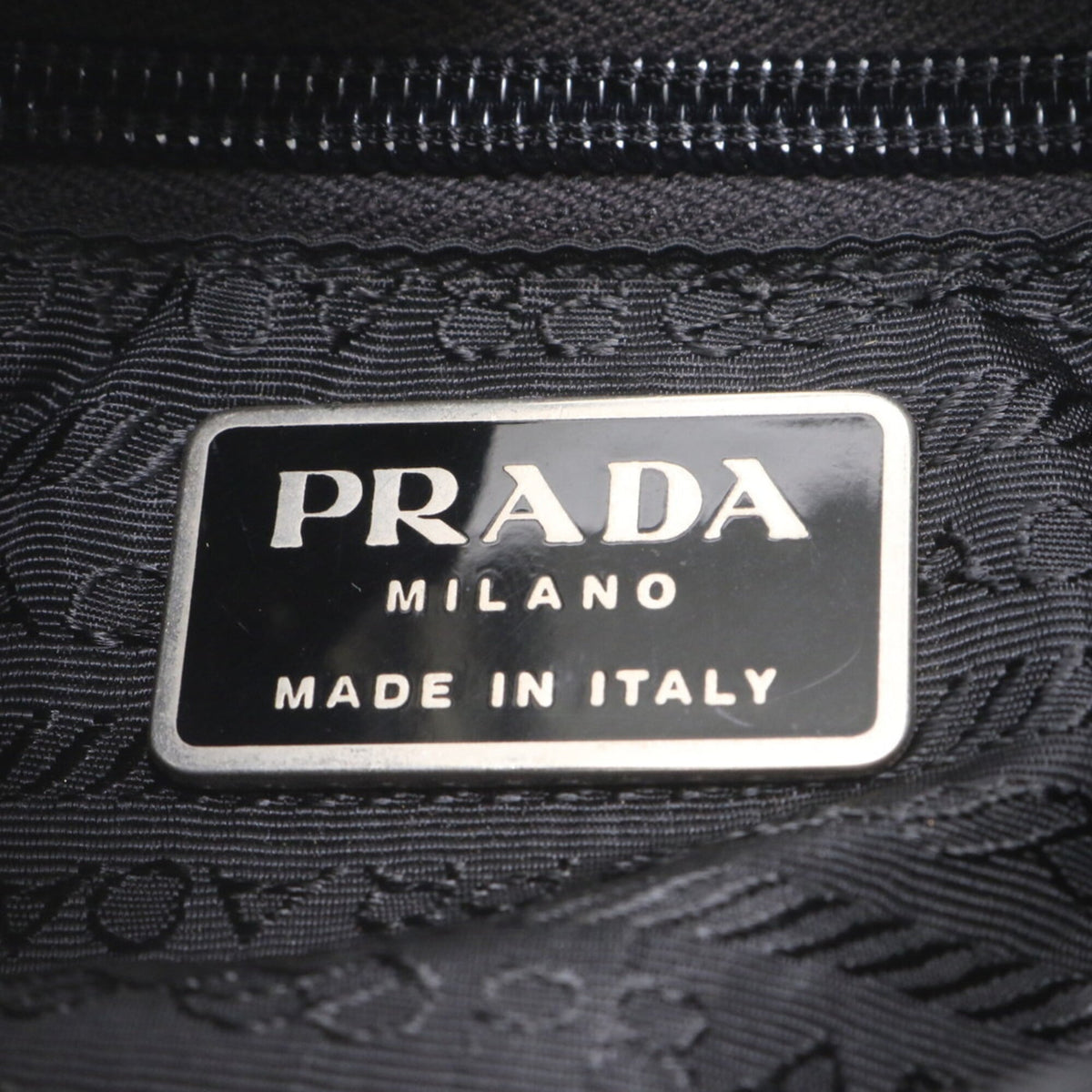 Prada Black Leather Nylon Backpack (Pre-Owned)