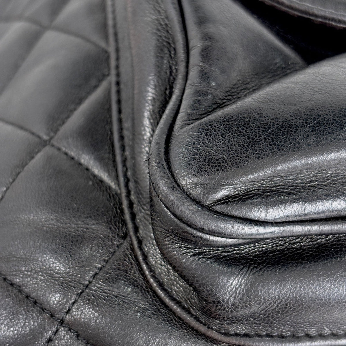 Chanel Matelasse Black Leather Backpack (Pre-Owned)