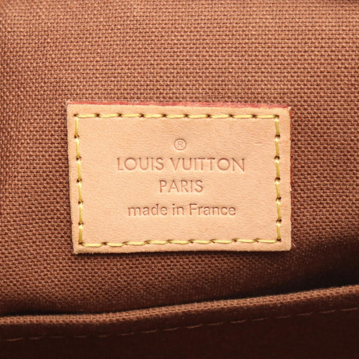 Louis Vuitton Brown Coated Canvas Leather Handbag (Pre-Owned)