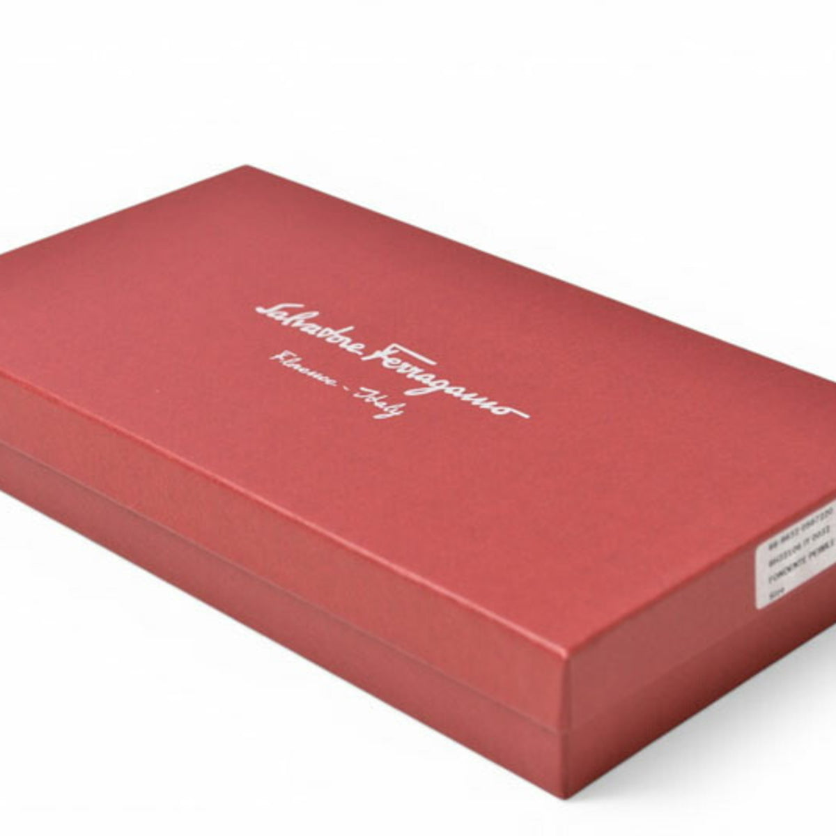 Salvatore Ferragamo Gancini Dark Brown Red Color Leather Long Wallet (Bi-Fold) (Pre-Owned)