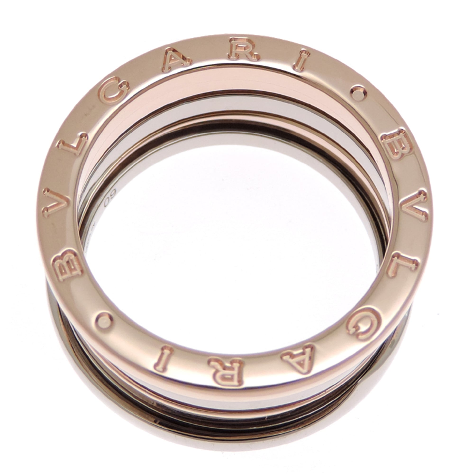 Bvlgari Pink Gold (18K) White Gold (18K) Band Ring (Pre-Owned)