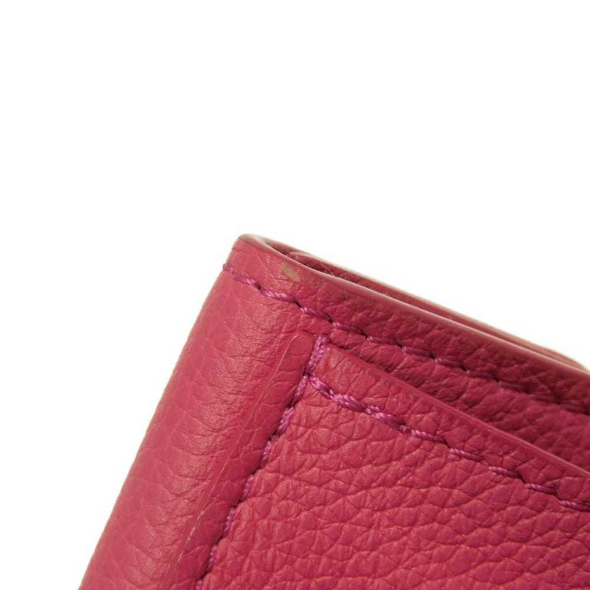 Louis Vuitton Pink Leather Wallet (Tri-Fold) (Pre-Owned)