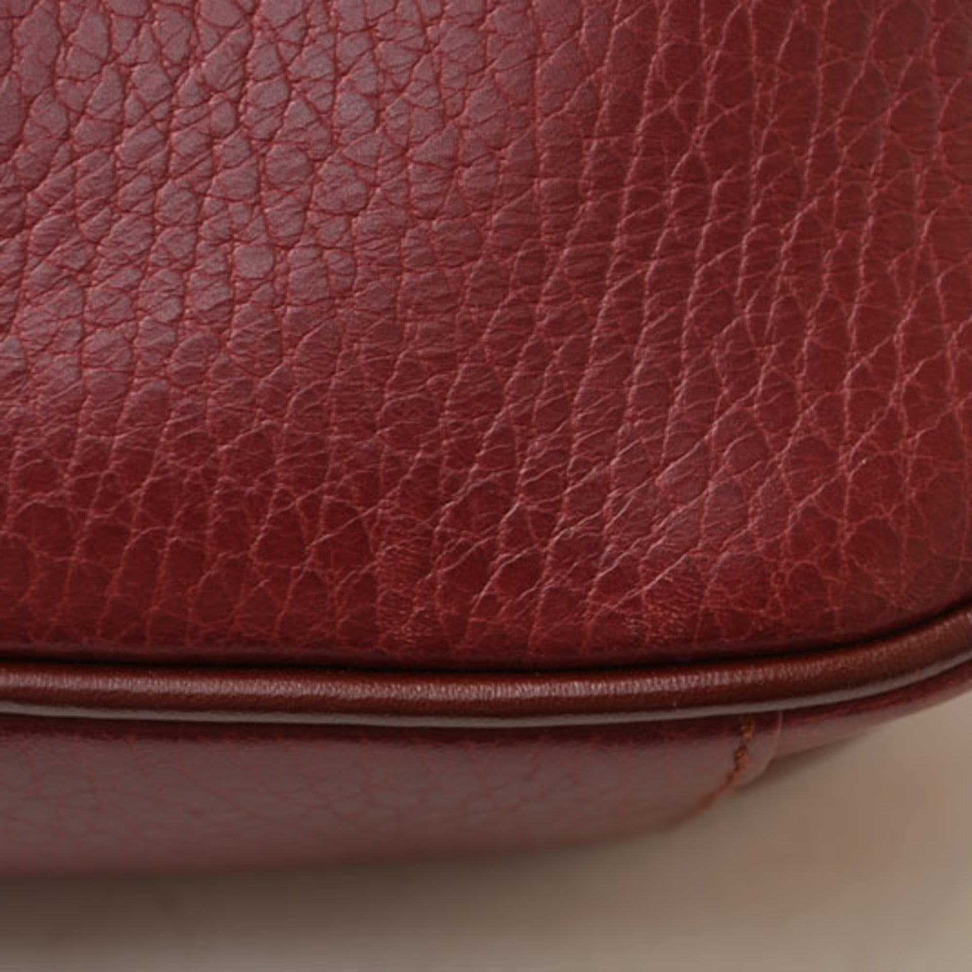 Cartier Must Bordeaux Leather Shoulder Bag (Pre-Owned)