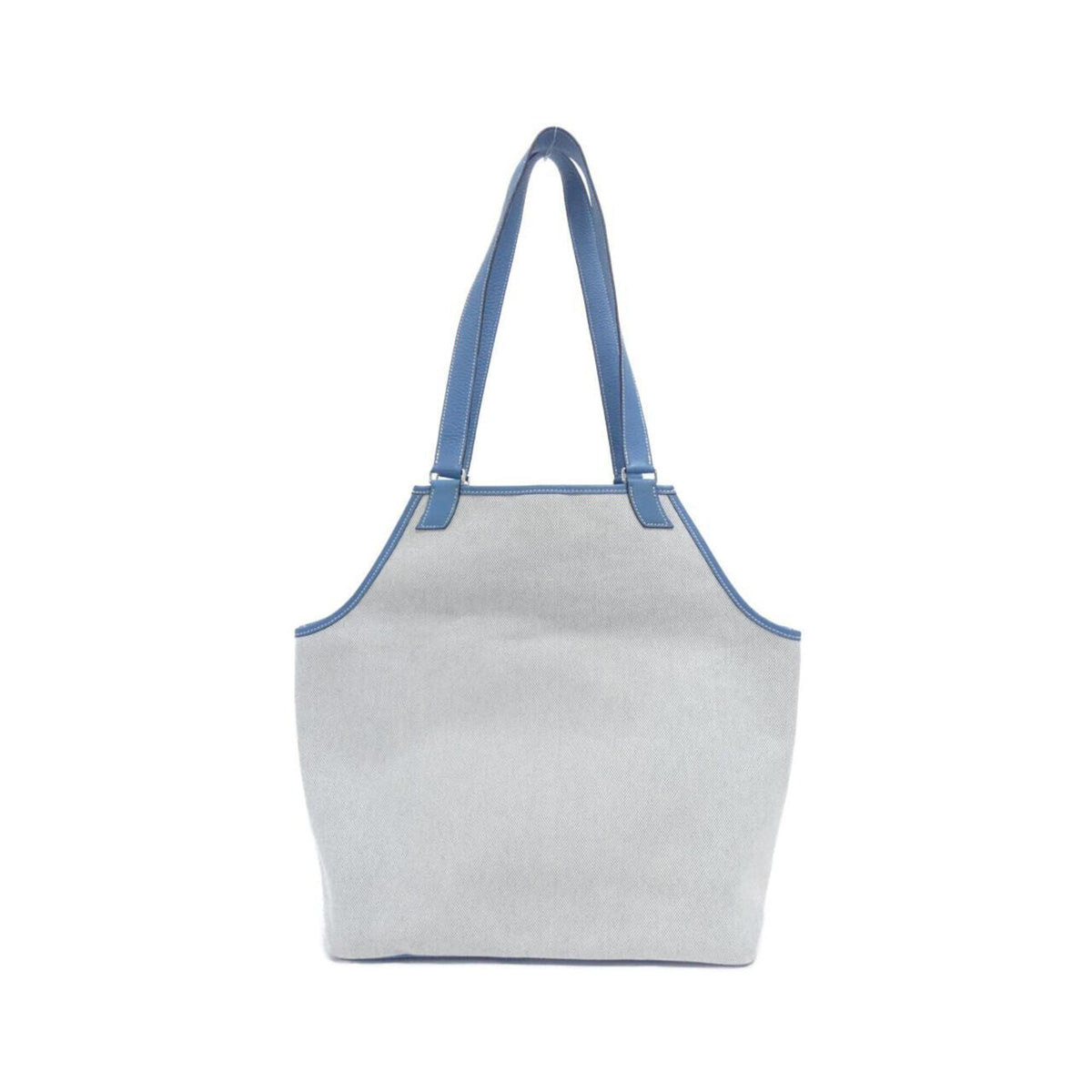 Hermes Jardinier Blue Jean Toile H Taurillon Clemence Leather Shoulder Bag (Pre-Owned)