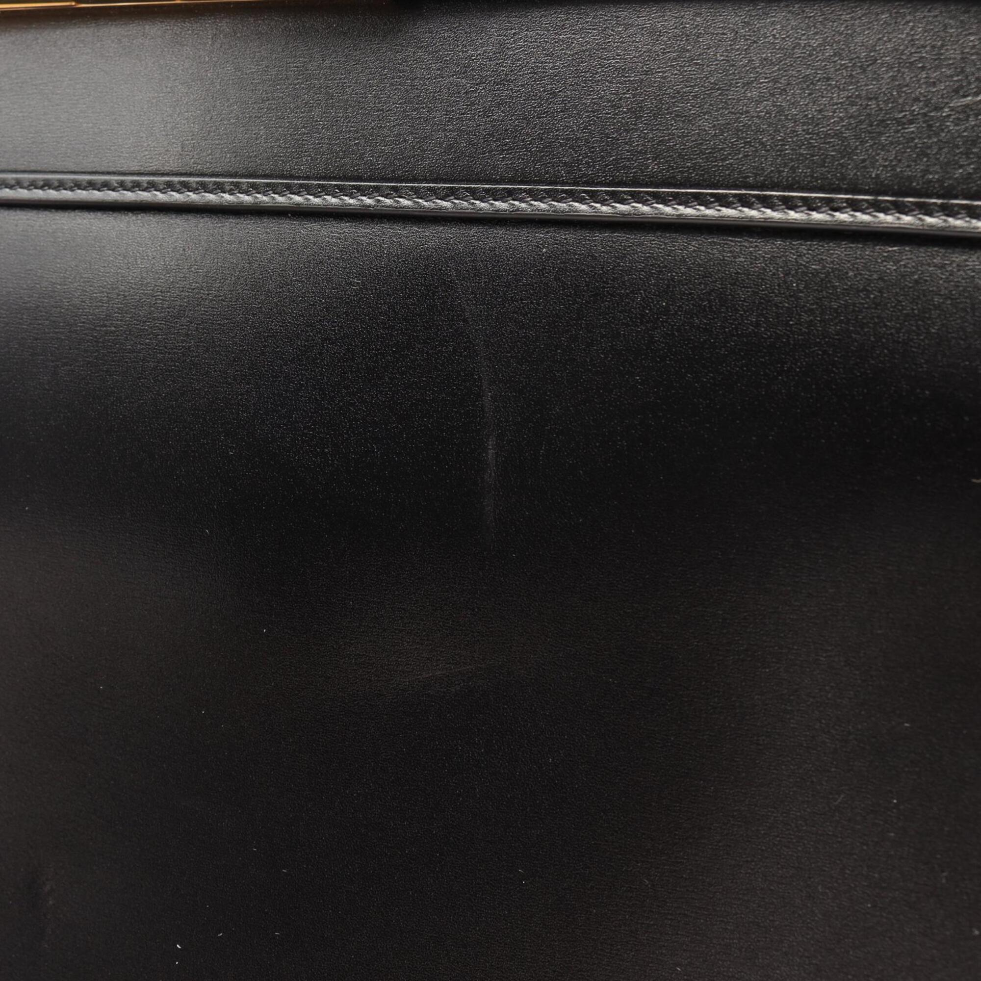 Yves Saint Laurent Black Leather Tote Bag (Pre-Owned)