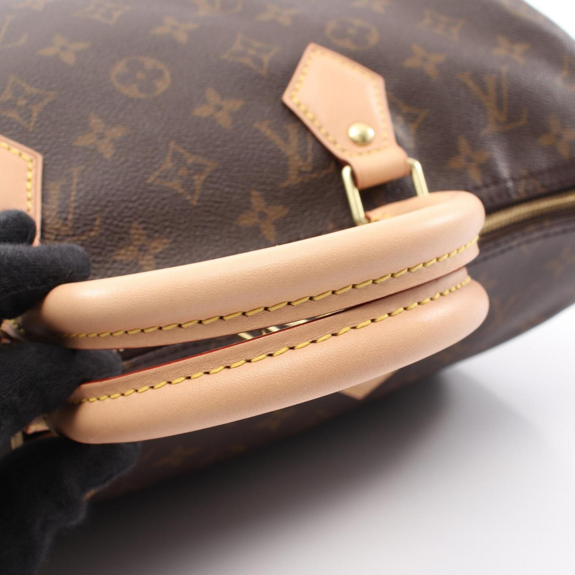 Louis Vuitton Brown Monogram Coated Canvas Leather Handbag (Pre-Owned)