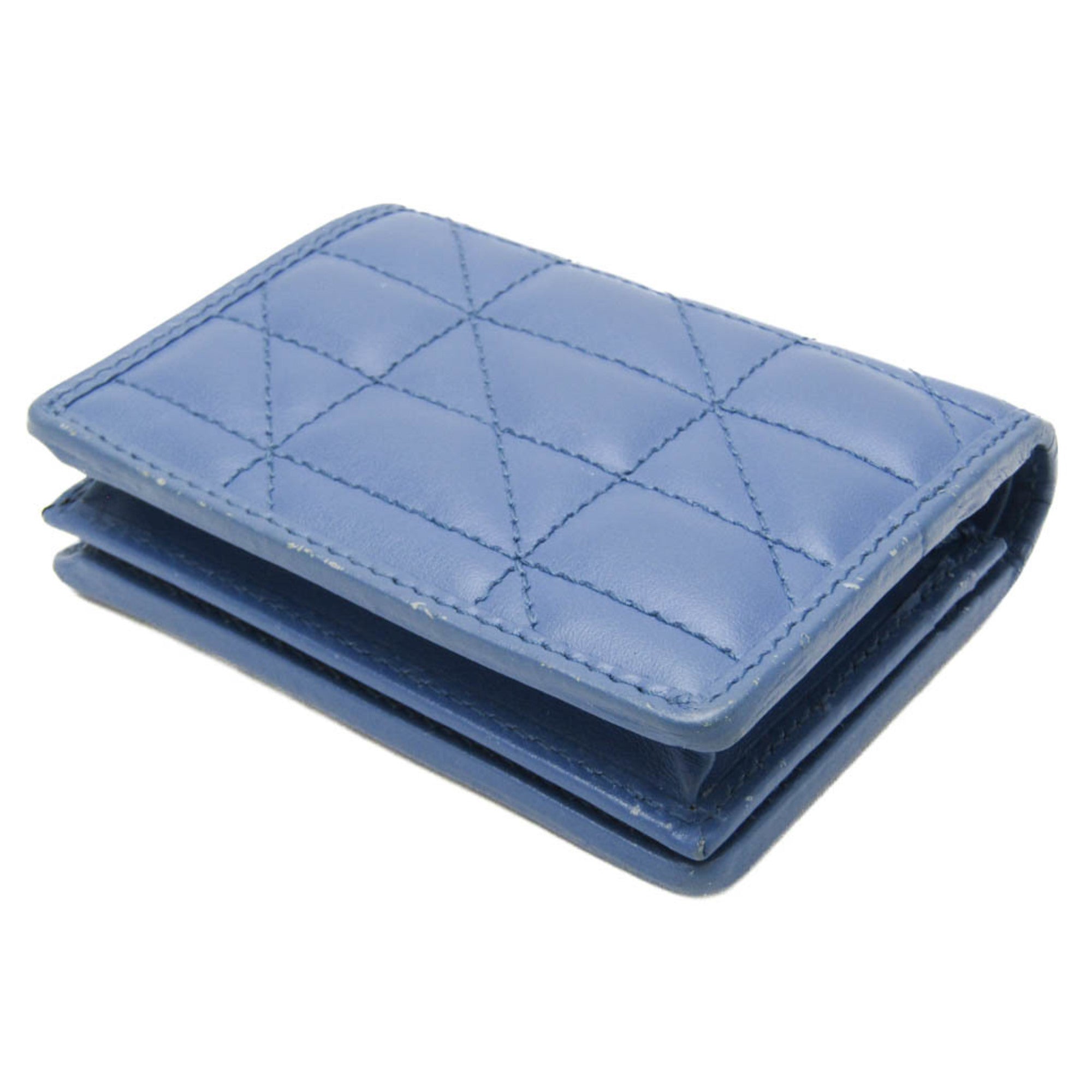 Gucci Blue Leather Wallet (Bi-Fold) (Pre-Owned)