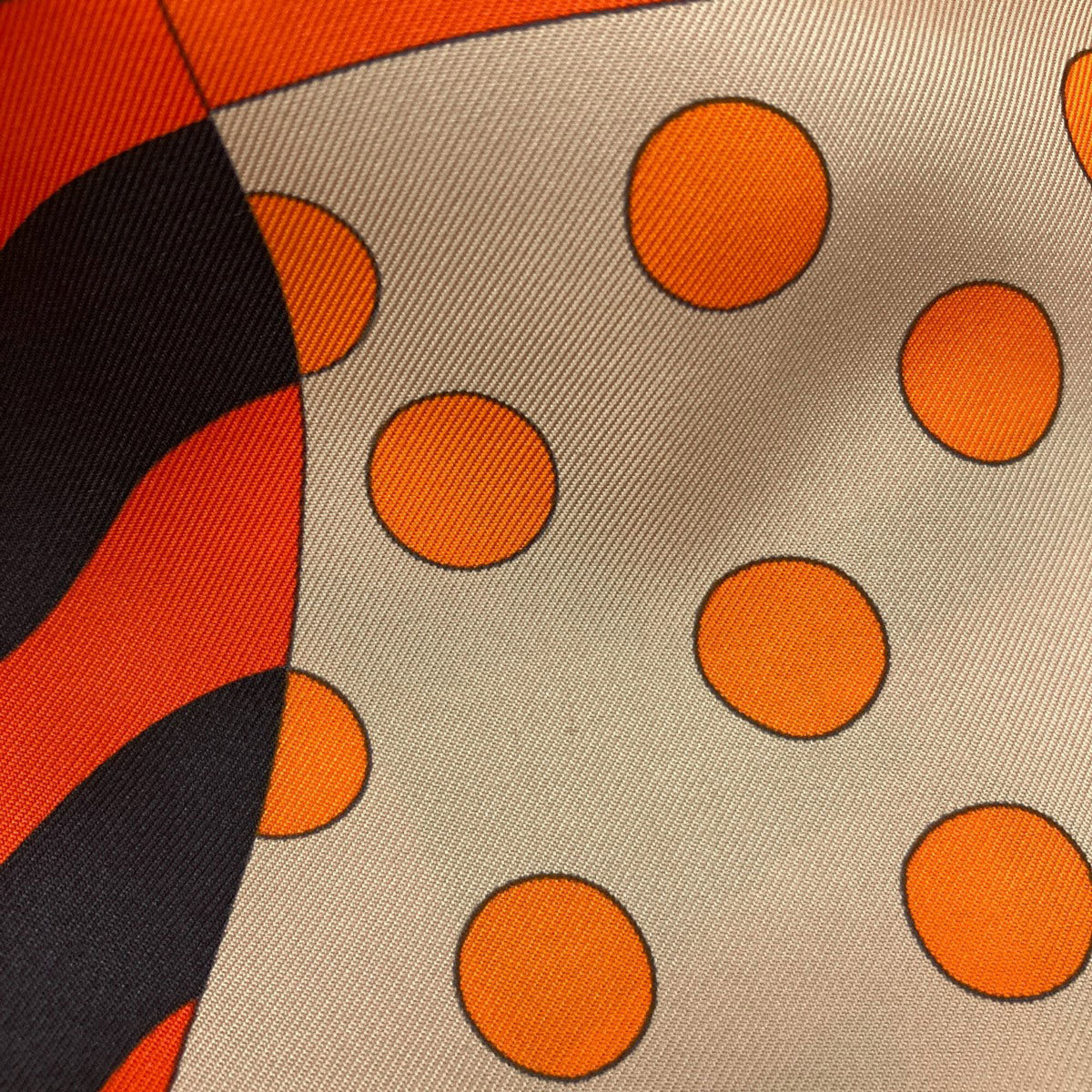 Hermes Orange Silk Eco-Bag Tote Bag (Pre-Owned)