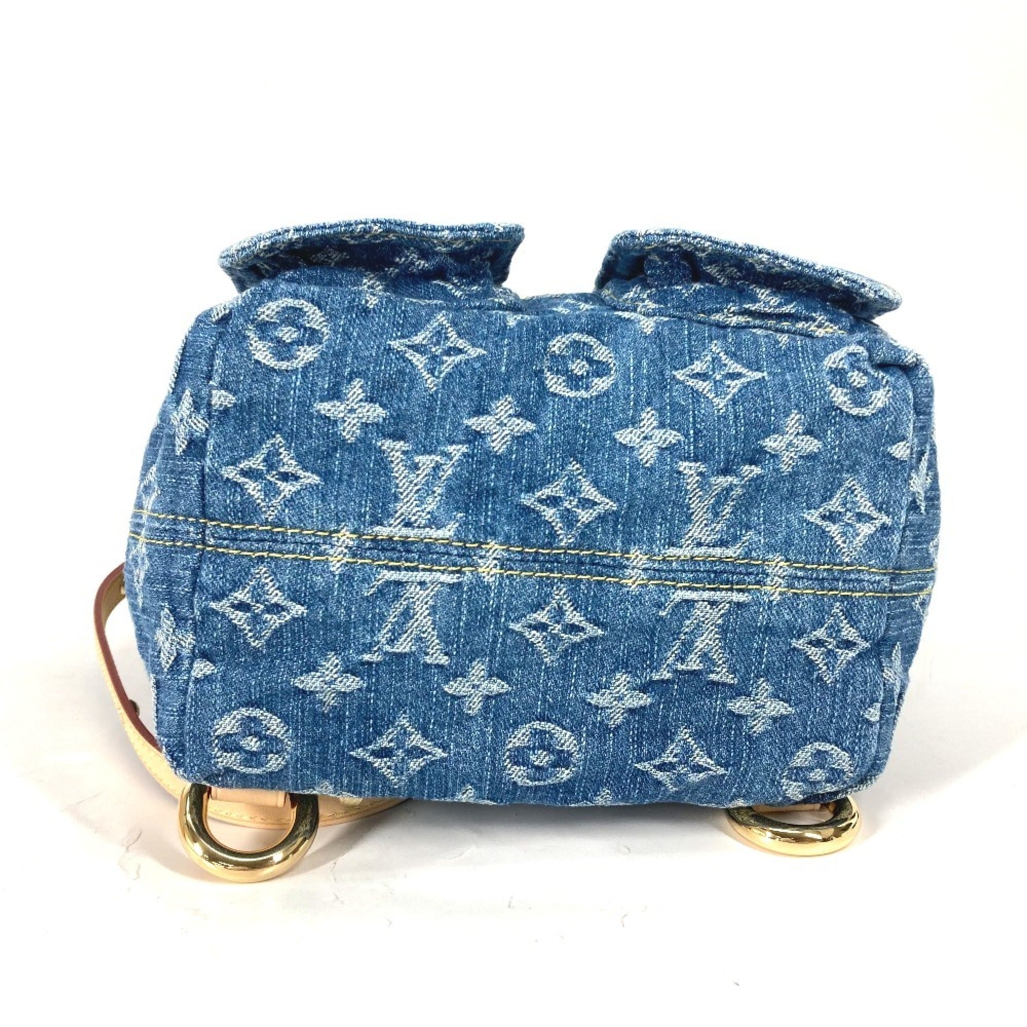 Louis Vuitton Blue Monogram Denim Backpack (Pre-Owned)