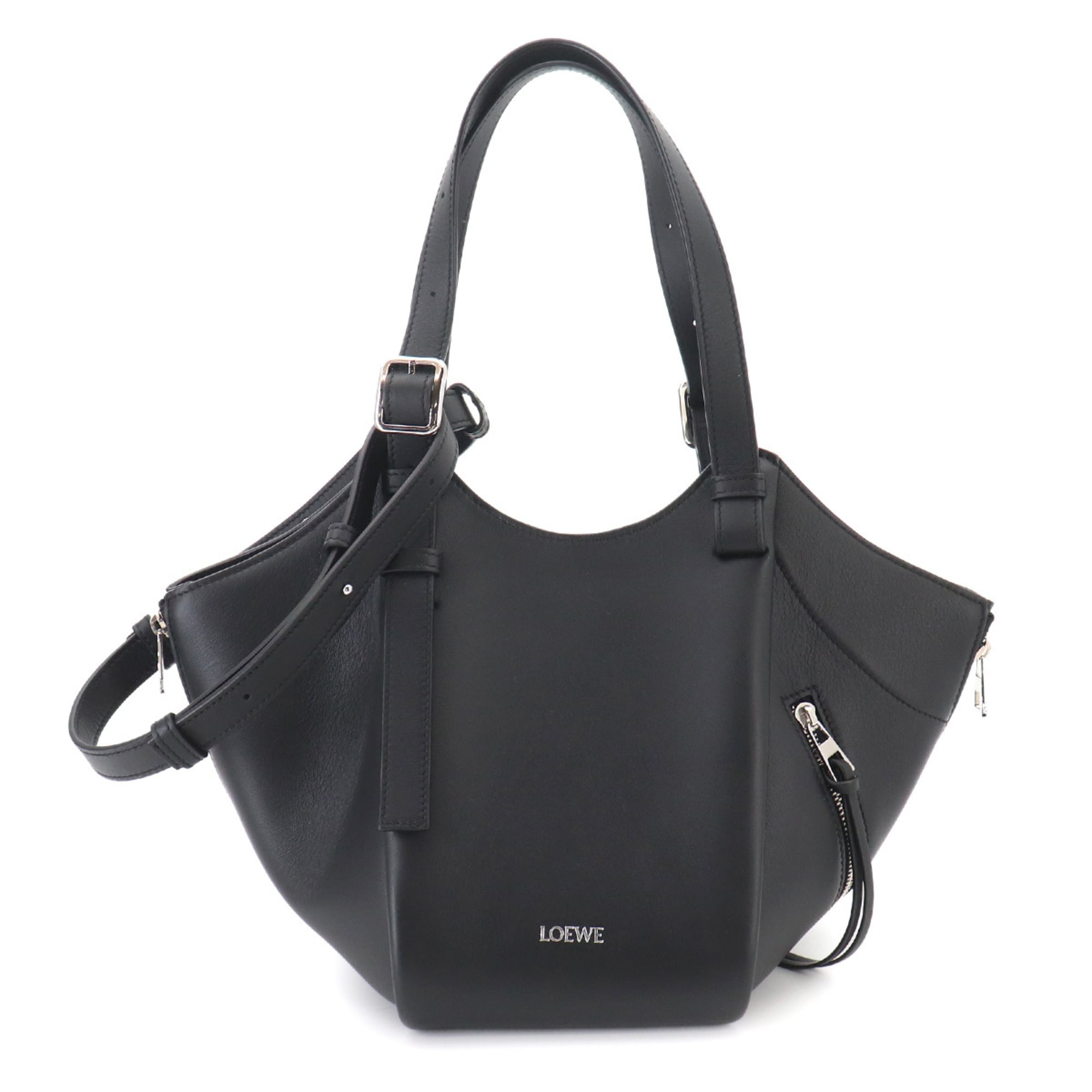 Loewe Hammock Black Leather Handbag (Pre-Owned)
