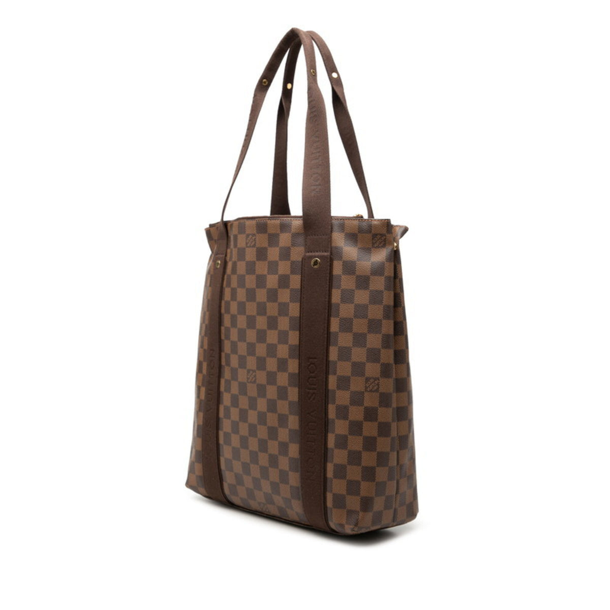 Louis Vuitton Brown Damier Canvas Ebene Pvc Leather Canvas Handbag Tote Bag (Pre-Owned)