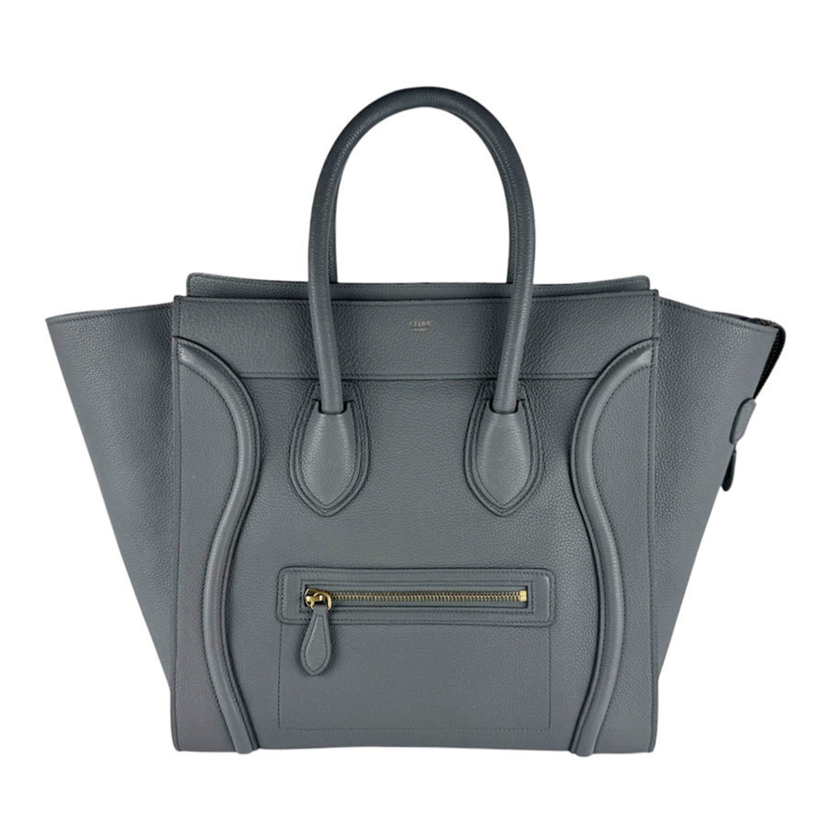 Celine Gray Leather Handbag (Pre-Owned)