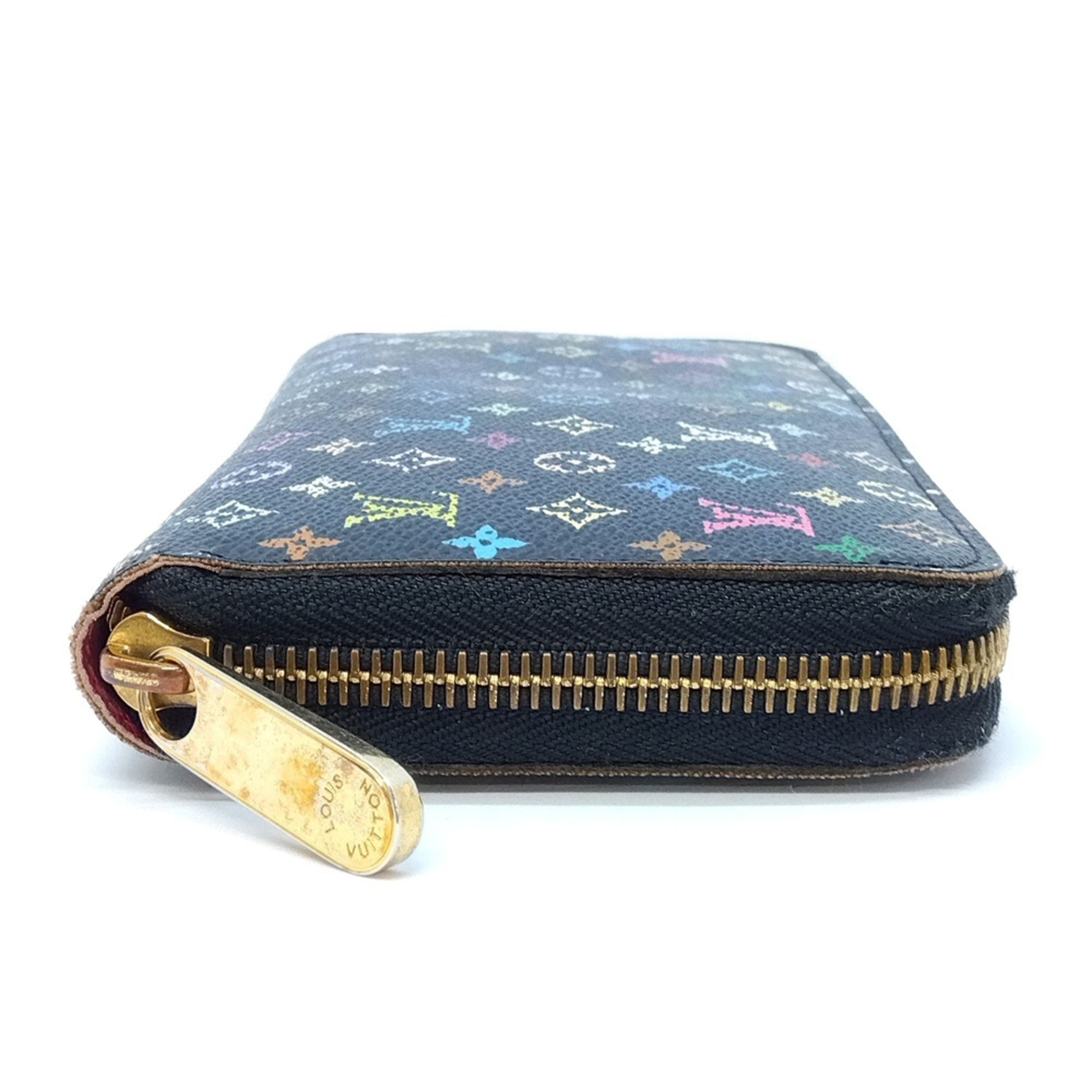 Louis Vuitton Black Multi-Color Noir Monogram Multicolore Long Wallet (Bi-Fold) (Pre-Owned)