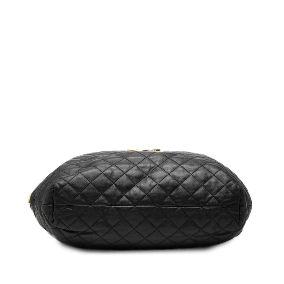 Saint Laurent Black Leather Pouch Shopping Bag Shoulder Bag Tote Bag (Pre-Owned)