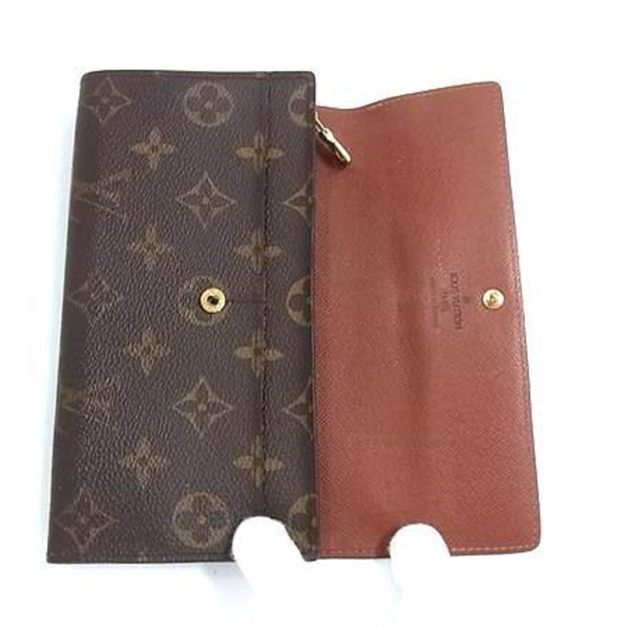 Louis Vuitton Monogram Brown Pvc Leather Long Wallet (Bi-Fold) (Pre-Owned)