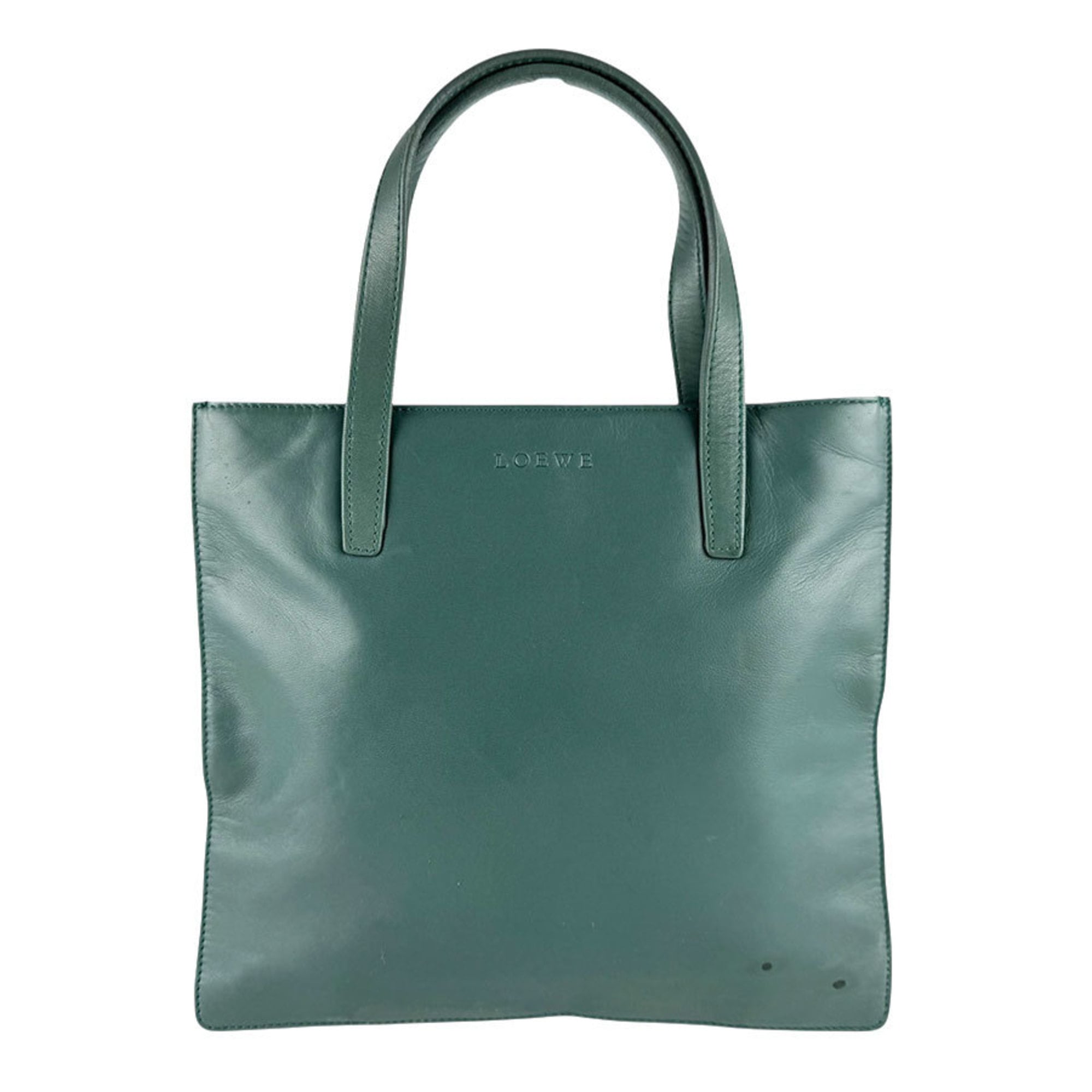 Loewe Green Leather Handbag (Pre-Owned)